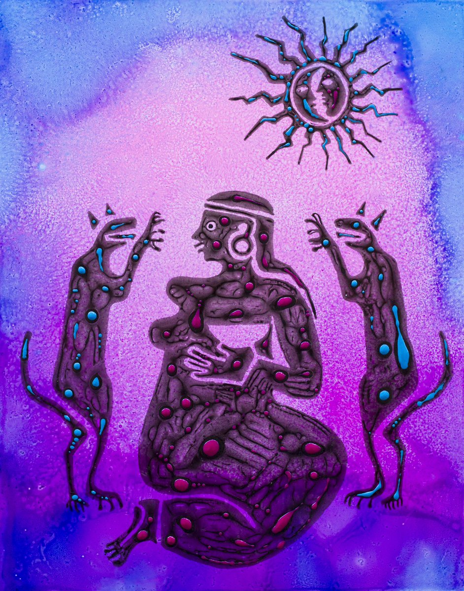 vladsterDC's tweet photo. Oaxaca Cat Lady. 11”x14”, mixed media on pvc
#cats #CatLady #Catwoman #mexico #oaxaca #Oaxacan #OaxacaDeJuárez #mexico https://t.co/BxG85eV3OP