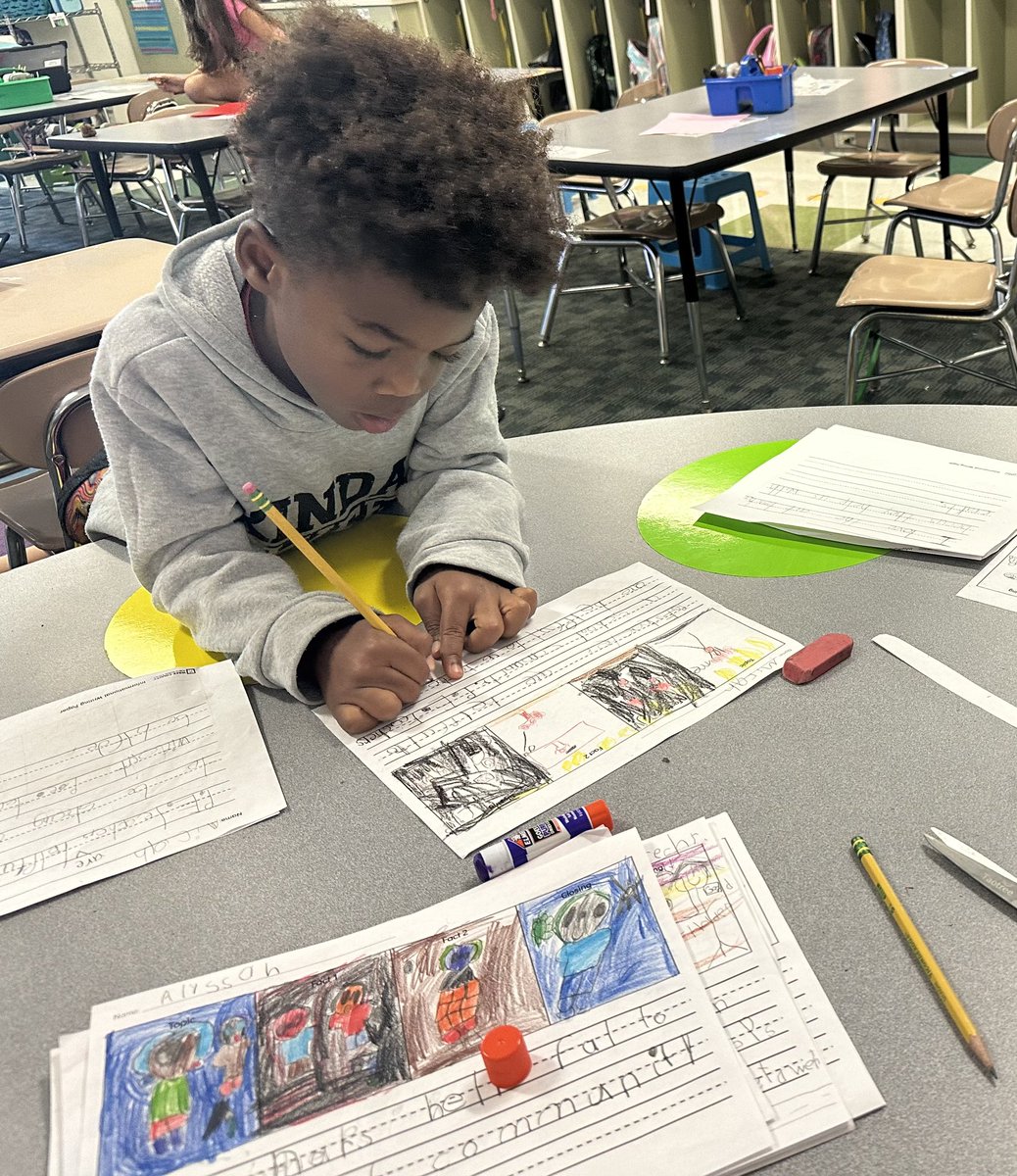 MsAllynsClass's tweet photo. 🎯I can write an informative text about a school community helper, with a topic, facts, and closure.
They’ve already come so far in writing in 8 weeks of school! Littles can do hard things too! 💪🏽🎉❤️
#FirstGradeRocks #MiniAuthors https://t.co/m6iR1M0eH4