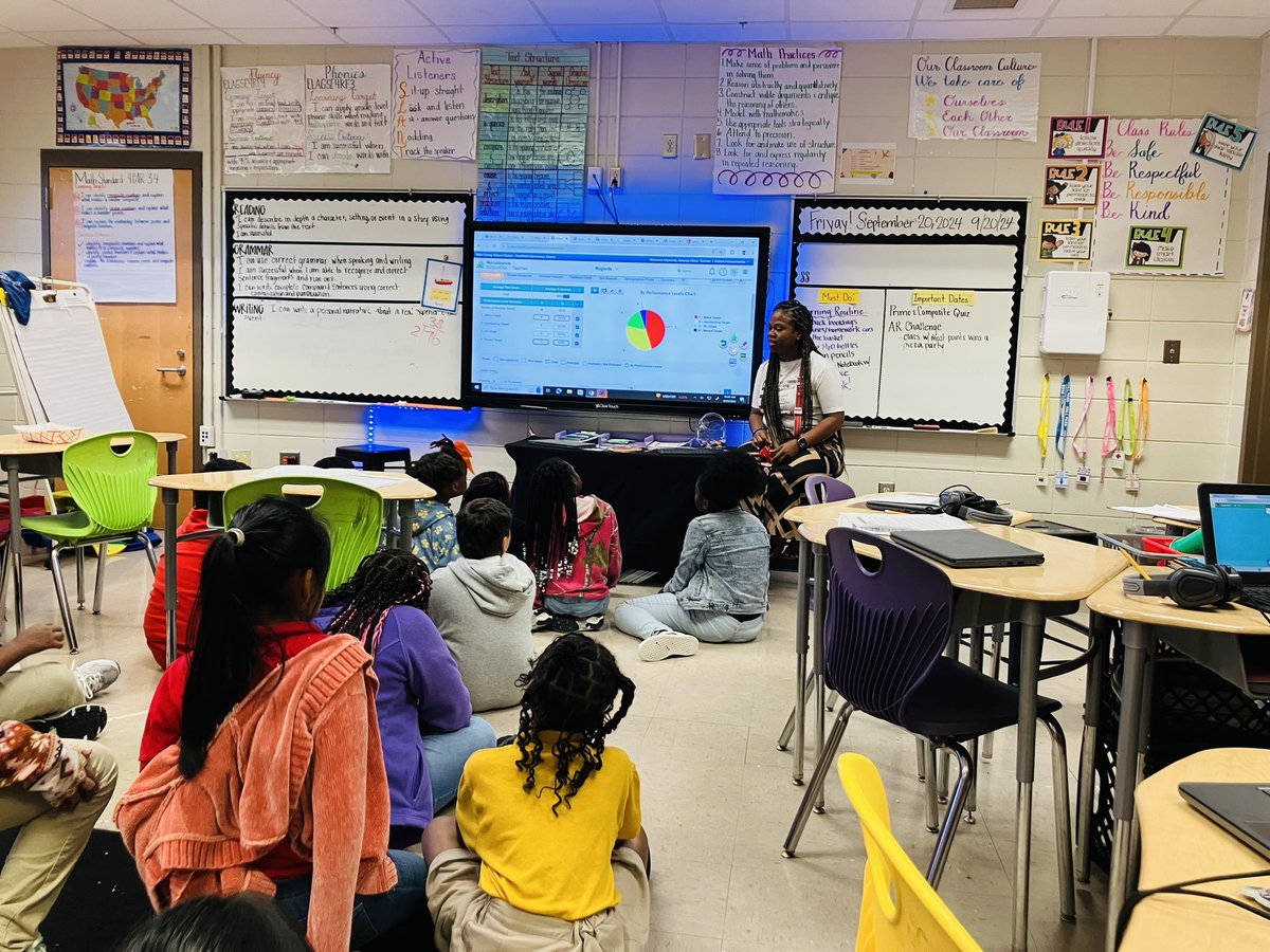Ms. Haywood, fourth grade teacher at Southfield Elementary <a href="/SouthfieldElem1/">Southfield Elementary</a> , understands the importance of student ownership of learning!  It was AMAZING to hear the students’ insight when analyzing their data.  Quite impressive!