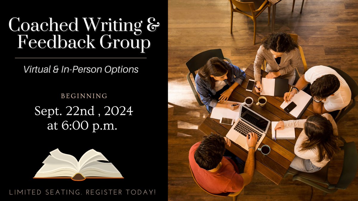 SageDaCoach's tweet photo. Register today! Spaces are limited.

https://t.co/4z9WUwZ4Qh...

#writer #writingcommunity #selfpublishing #books #writerslift #fall2024 #goals #fridaymotivation #fridaymood #tuesdaymorning #writingcoach #publishing #courses #bookstagram #friday #fridayvibes https://t.co/6CICDMsEOo