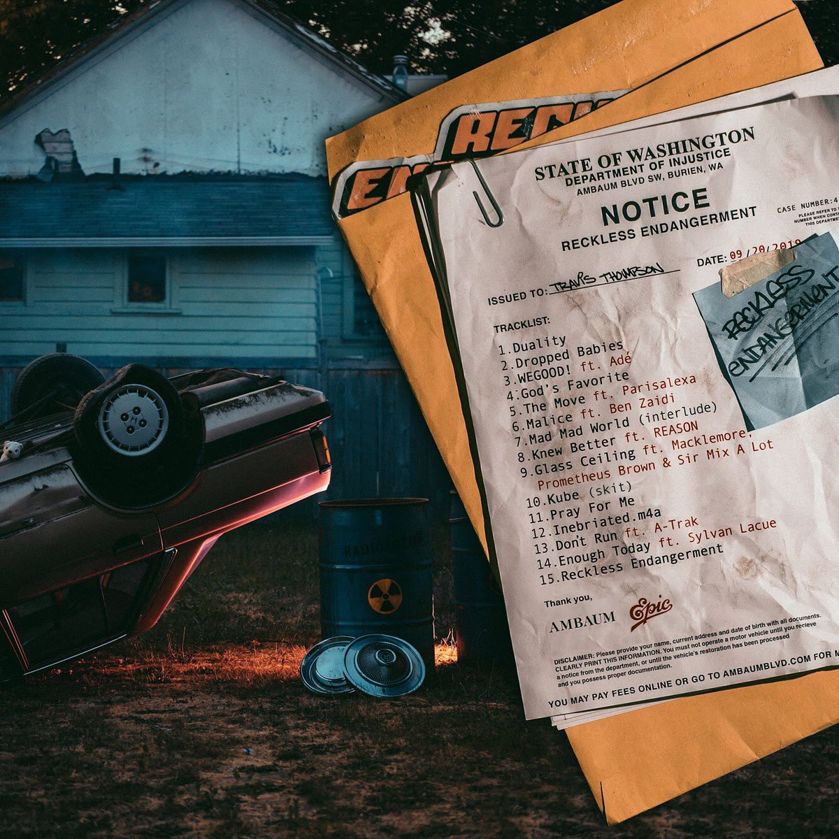 5 years of Reckless Endangerment. Very important time in my life. The beginning of a lot of our journeys. 

If you found me thru this album and still here thank you ⚠️🫶🏼