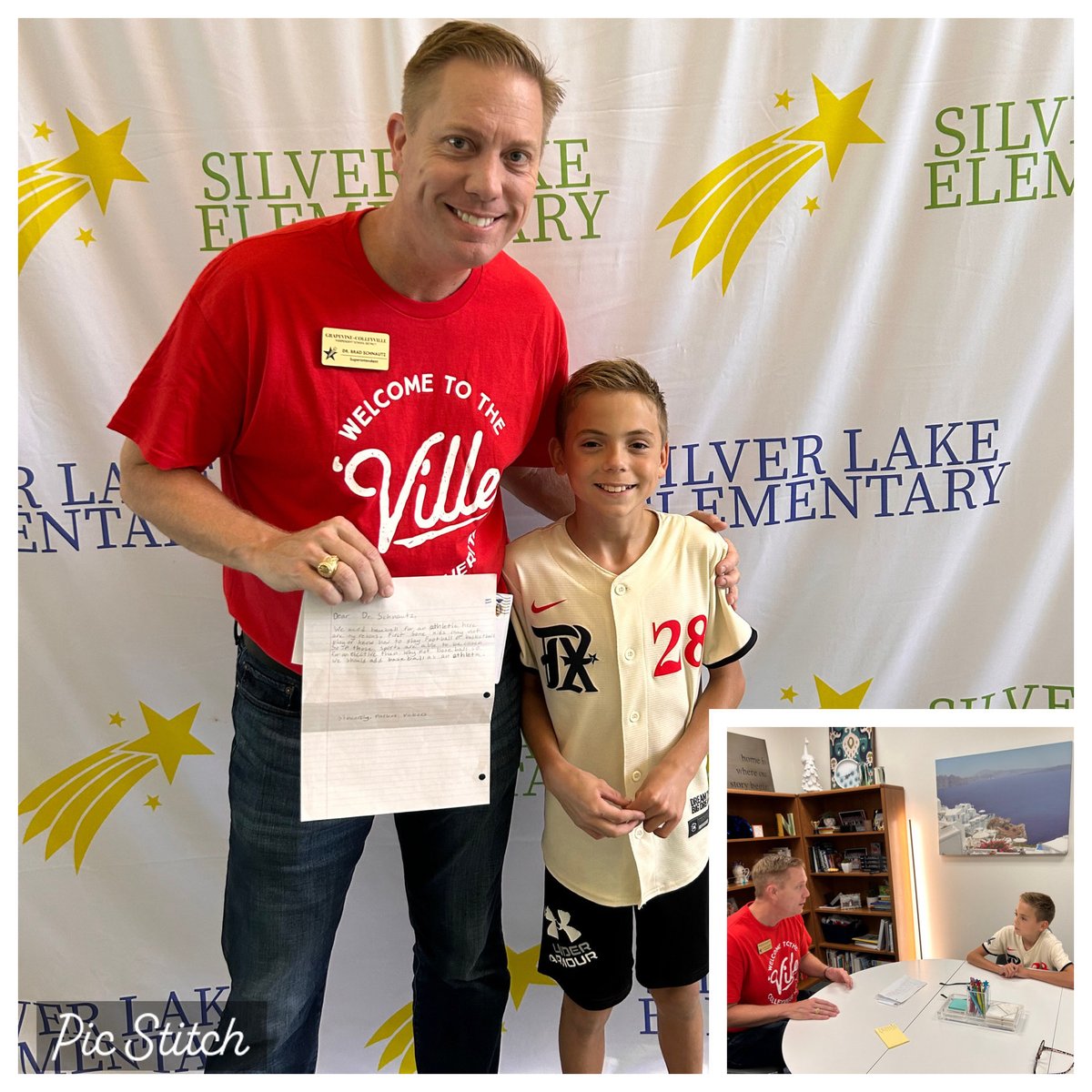 Brad Schnautz (@supt_gcisd) on Twitter photo Enjoyed visiting w/ my new friend Parker today of <a href="/SLExDstars/">SLE Shooting Stars</a>! He wrote me a letter expressing his wish to add baseball as an athletics elective. From our conversation, I learned that he is a left-handed pitcher, & math is his favorite subject. Parker’s future is bright! Enjoyed visiting w/ my new friend Parker today of <a href="/SLExDstars/">SLE Shooting Stars</a>! He wrote me a letter expressing his wish to add baseball as an athletics elective. From our conversation, I learned that he is a left-handed pitcher, & math is his favorite subject. Parker’s future is bright!