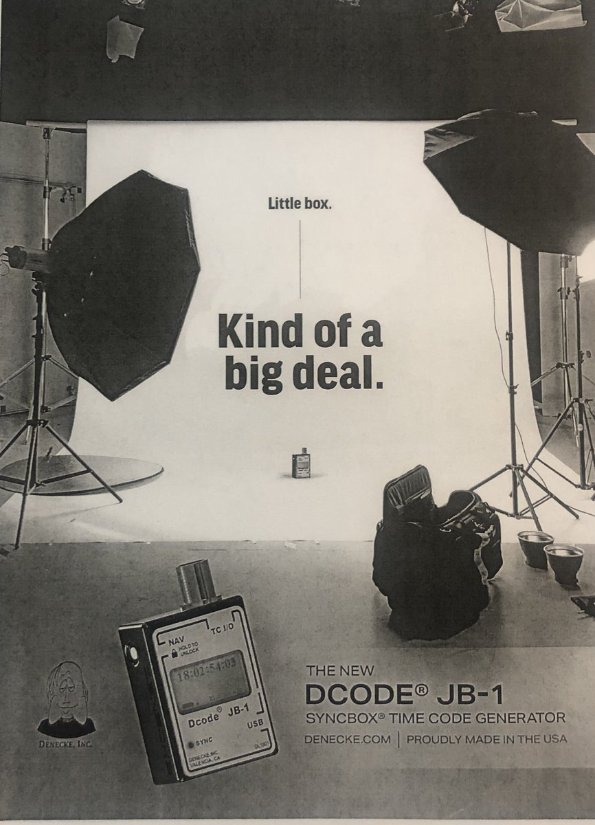 Denecke_inc's tweet photo. Six years later, and it’s still a big deal! 😉 #denecke #deneckeinc #deneckejb1 #timecodegenerator #syncbox #timecode #madeinusa #madeinamerica🇺🇸 https://t.co/meoC1Ke53Q