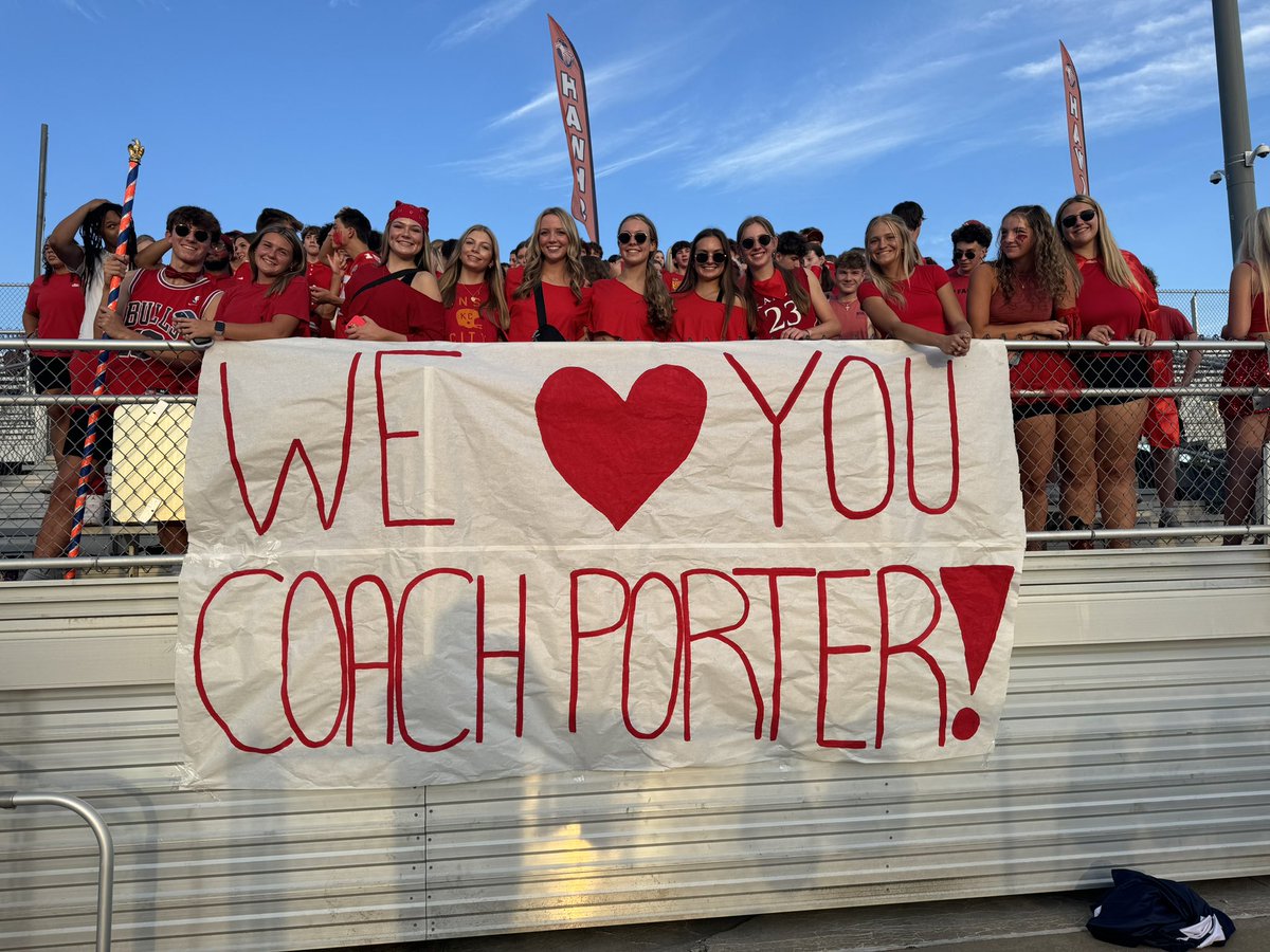 Hawk Nation honoring Coach Porter who lost his grandmother earlier this week.  Red was her favorite color!  <a href="/OEHawksFootball/">Olathe East Football</a> <a href="/OlatheEastHawks/">Olathe East High School</a> <a href="/HawkNationOE/">Hawk Nation</a>