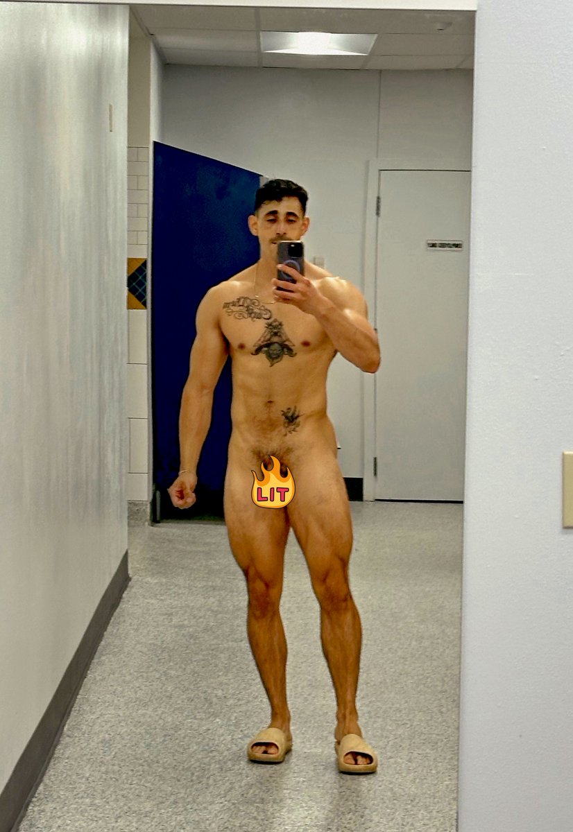 not the best lighting but I was just walking around naked in the locker room