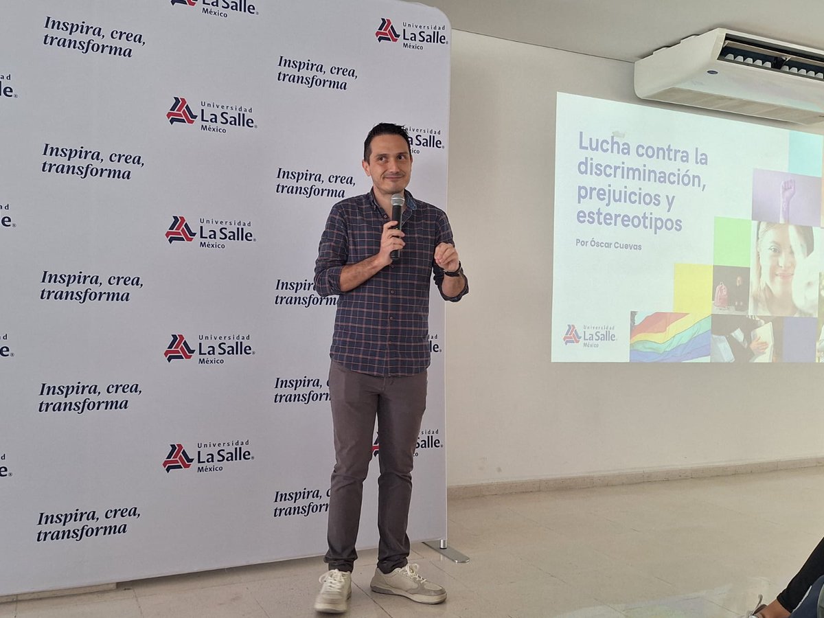 Ya extrañaba ir a <a href="/LaSalle_MX/">Universidad La Salle</a>. Hoy fui a hablar sobre discriminación.