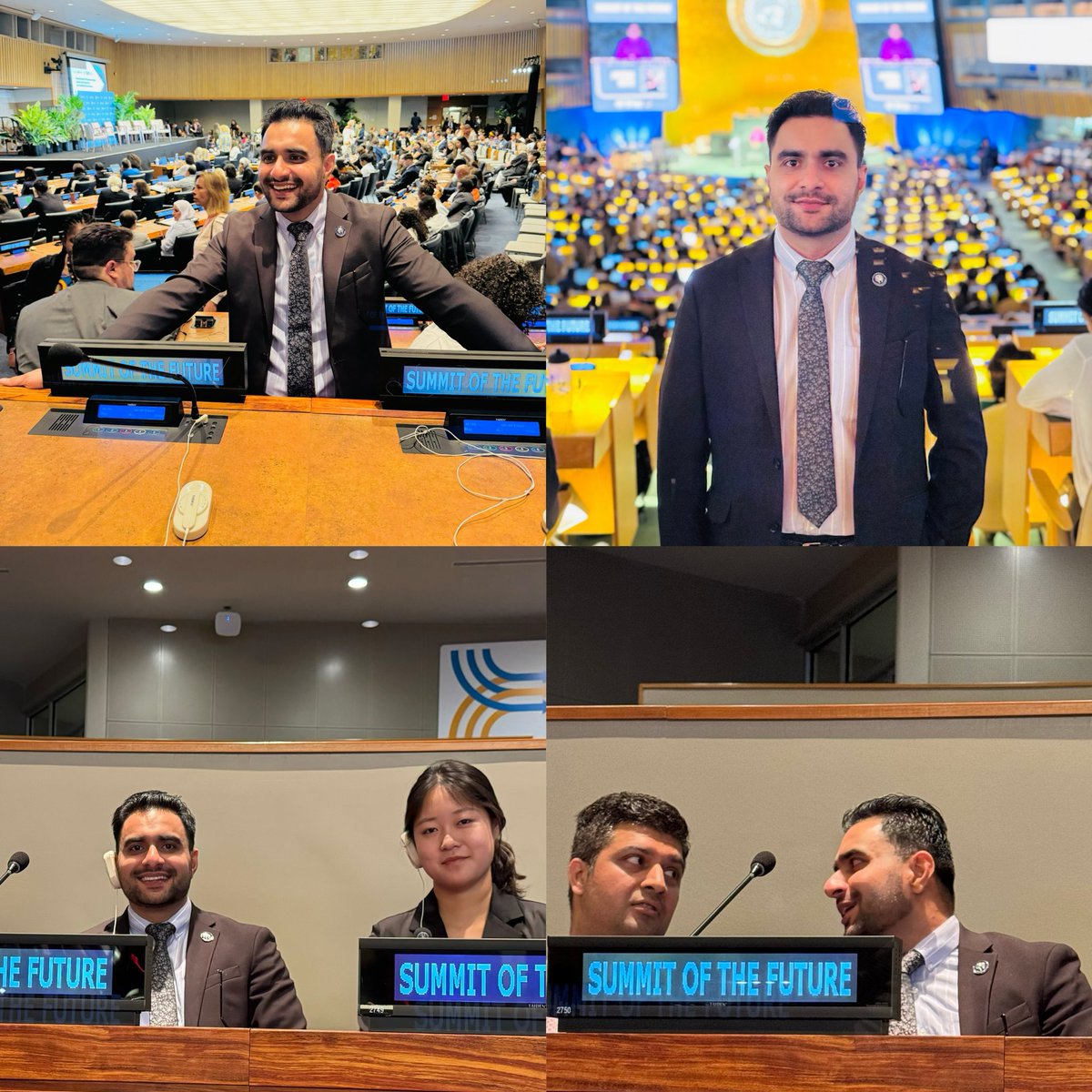 Social_Devotee's tweet photo. I’m thrilled to have connected with fellows at the #SummitoftheFuture today. This event serves as a crucial platform to address pressing global challenges and reinvigorate our commitment to multilateralism. 
 🙌🏻

#SummitoftheFuture
#UnitedNations https://t.co/6e2vdpiOen