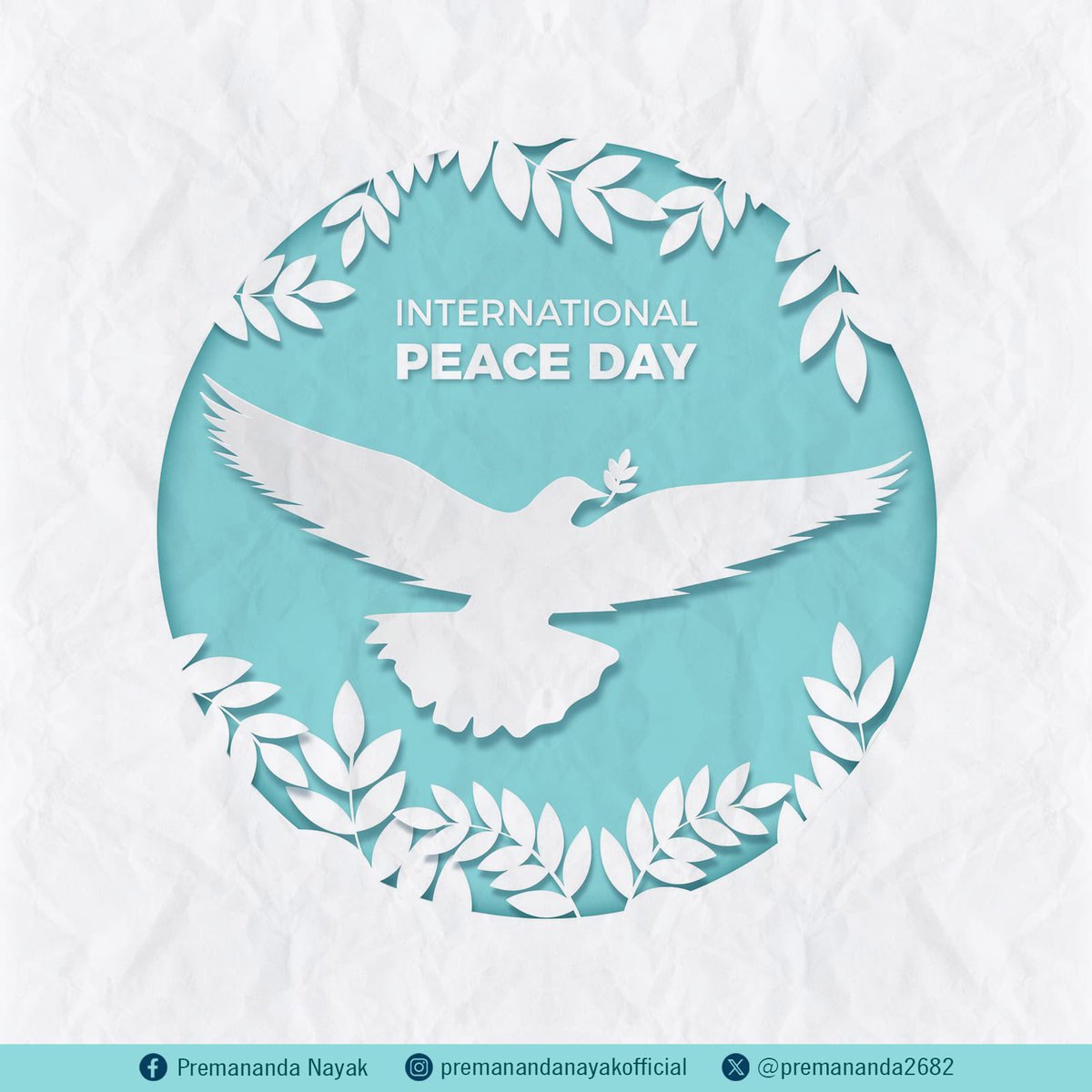 A world united by peace is a world free from fear. Let’s honor International Peace Day by committing to acts of kindness, understanding, and compassion. Together, we can build a brighter future.

#PeaceDay2024 #WorldPeace #Unity #KindnessMatters #TogetherForPeace