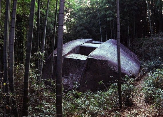 According to some sources, an 800-ton monolithic, carved from a single piece of granite, known as Masuda-no-iwafune at Asuka Park in Japan resembles the description of the Utsuro-Bune. It has a length of 36 feet, width 26 feet, and 15 feet tall. The rock also has two three-foot square holes. Dr. John Syrigos writes that the monolith could be caved in “commemoration of the building of Masuda Lake, which was once located nearby (now drained and part of Kashiwara City).” Other theories suggested that it was the astronomical observatory in ancient times or a tomb of the royal family. Basically, Masuda is the name of a region and iwafune means “rock ship.” Some believe that the rock ship arrived straight from the heavens to the Earth. Ancient astronaut theorist Giorgio A. Tsoukalos believed that the Asuka Park monolith could be a sky boat, represented in Japanese mythology. He said: “I guess with the combination of those mythologies of celestial beings, this could be some type of representation of one of those flying vehicles that our ancestors perhaps witnessed.”