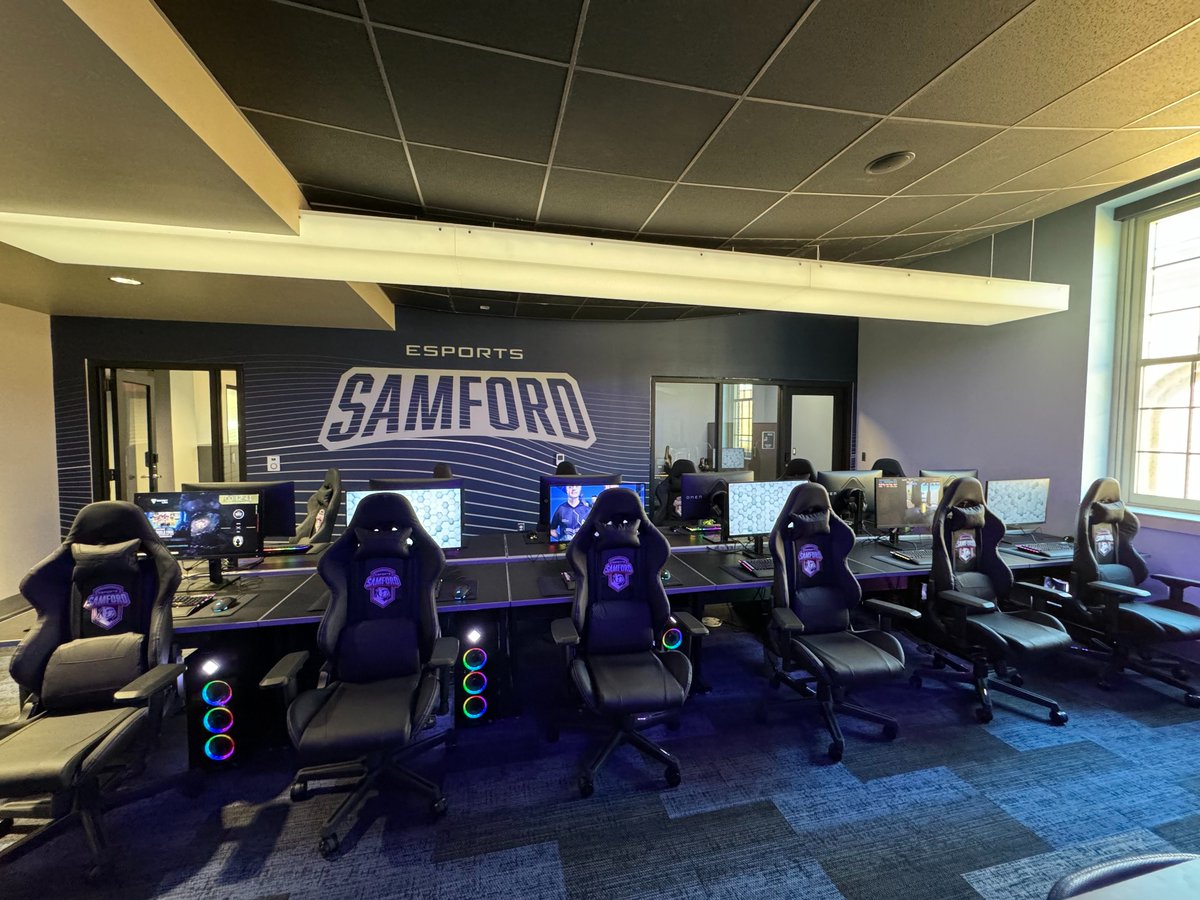 Samford University Esports (@samford_esports) on Twitter photo We are excited that today, during our Family weekend, we have unveiled our new Samford Esports facility with the Campus Recreation, Wellness & Athletic Complex unveiling. Take a look at some of the first of many pics to come of our new Esports space. We open for students on 9/30. We are excited that today, during our Family weekend, we have unveiled our new Samford Esports facility with the Campus Recreation, Wellness & Athletic Complex unveiling. Take a look at some of the first of many pics to come of our new Esports space. We open for students on 9/30.