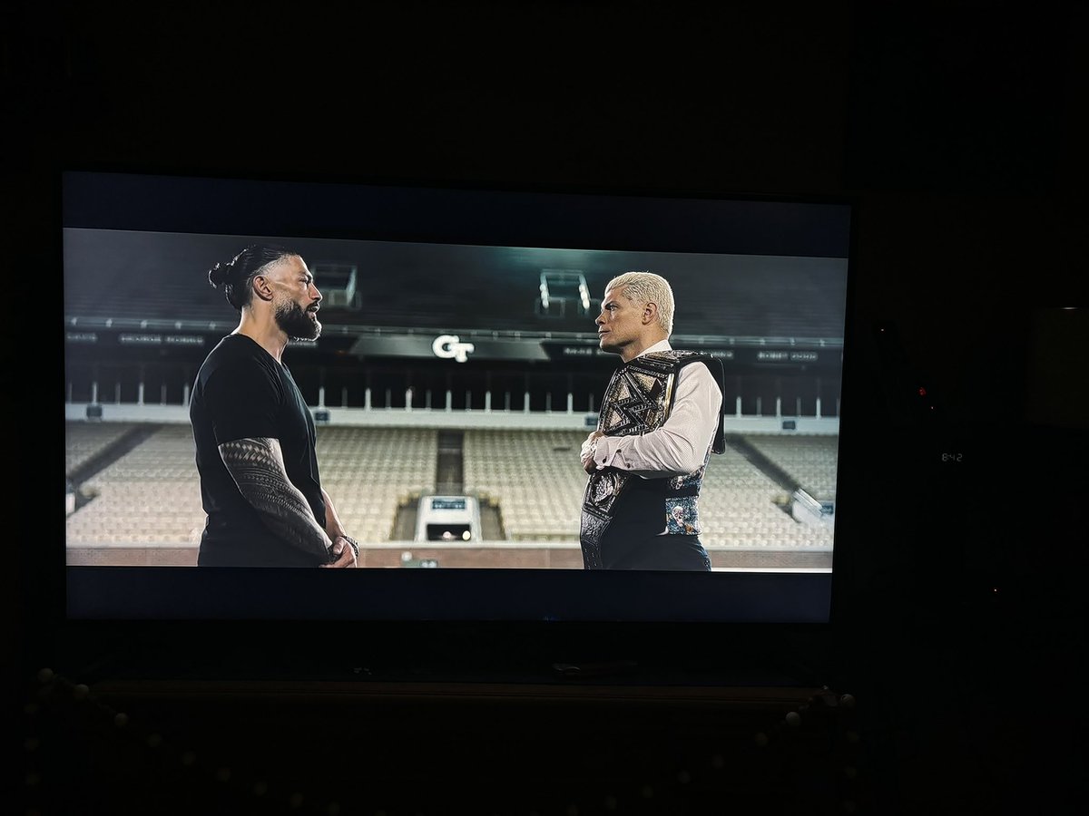 OMG!  The cinema they’re creating!  I just hate <a href="/WWERomanReigns/">Roman Reigns</a> looking to his left for his Wise Man, it breaks my heart.  But, does anyone else see the Cody heel turn coming?