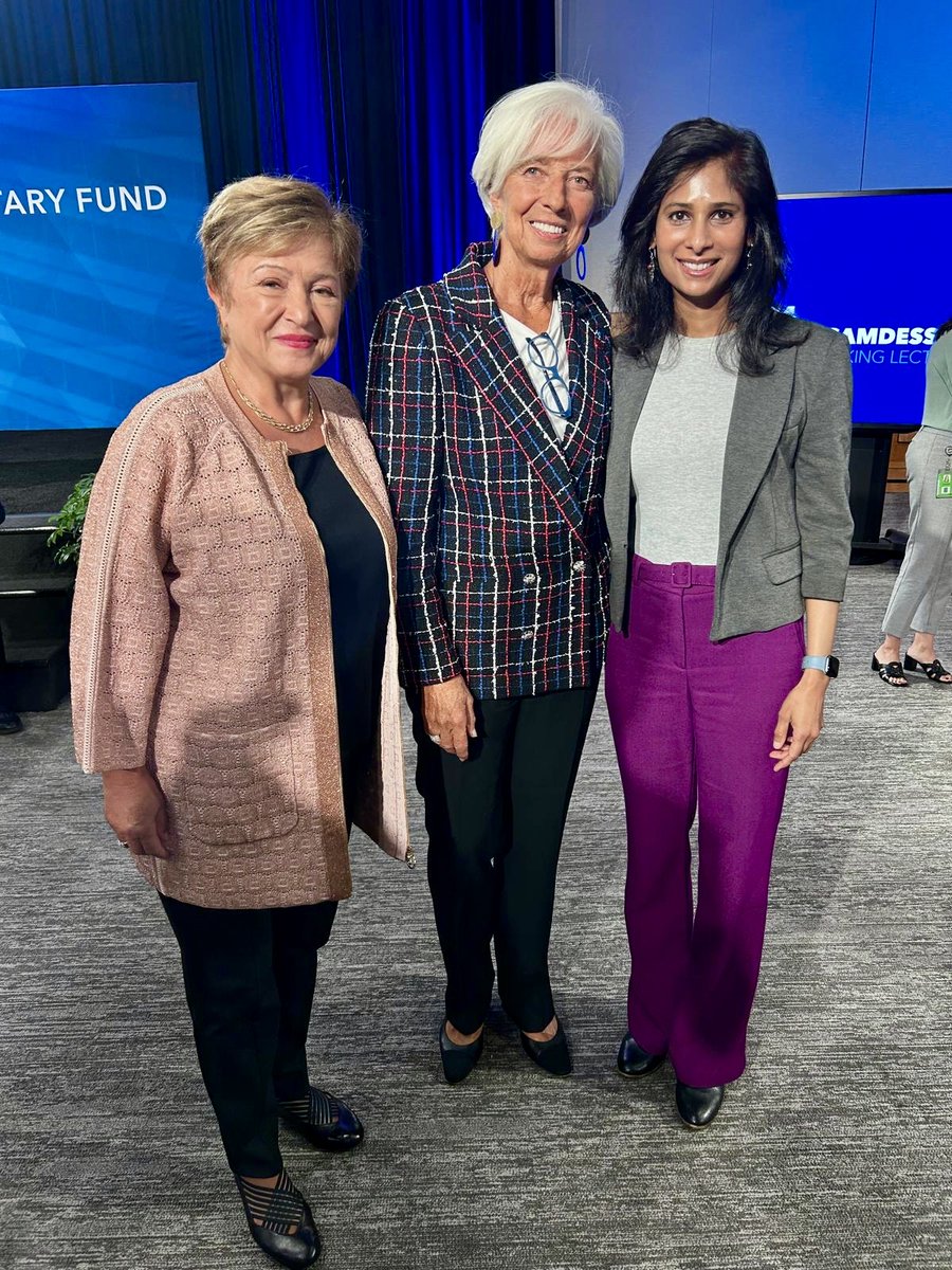 I truly enjoyed the excellent speech delivered by <a href="/Lagarde/">Christine Lagarde</a> for the Camdessus Lecture today. Her thoughts on monetary policy in a period of transformation is worth a close read here: imf.org/en/News/Semina…