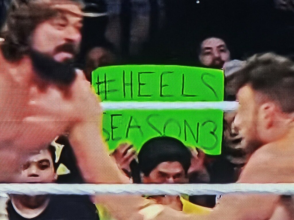 Busted Open Nation is unreal. This is a shot from the crowd at Smackdown. #heelsnetflix <a href="/netflix/">Netflix</a> <a href="/BustedOpenRadio/">SiriusXM Busted Open</a>