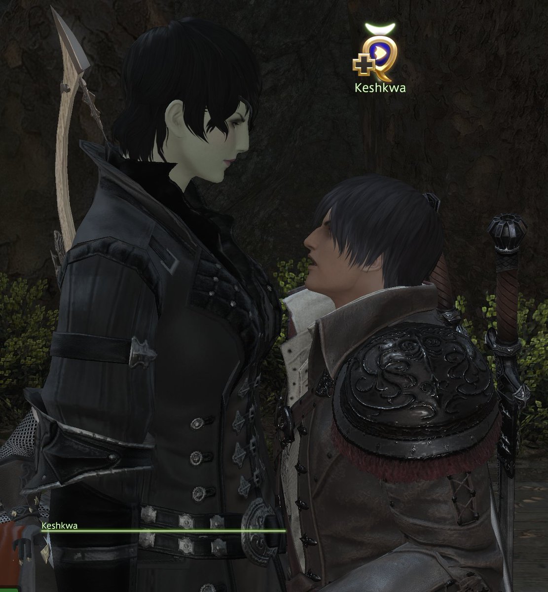 SEverblade's tweet photo. stands too close to the NPC and makes it weird https://t.co/aoqCHzXQPt