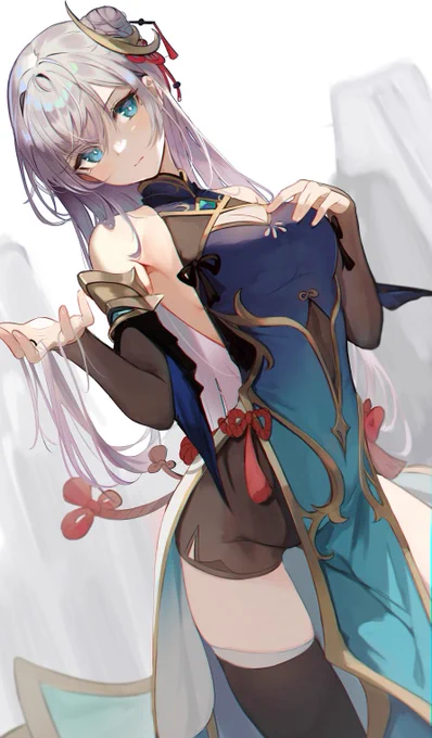 #見た人も無言で銀髪or白髪をあげる 