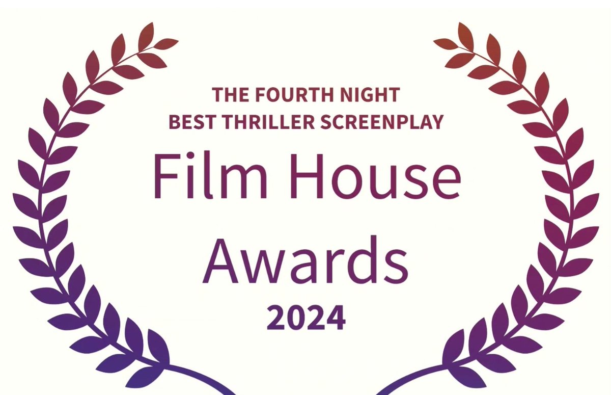 Scriptreaderguy's tweet image. This is the 18th film festival win for my film noir crime thriller screenplay, "The Fourth Night," and my 55th film festival win overall to date.