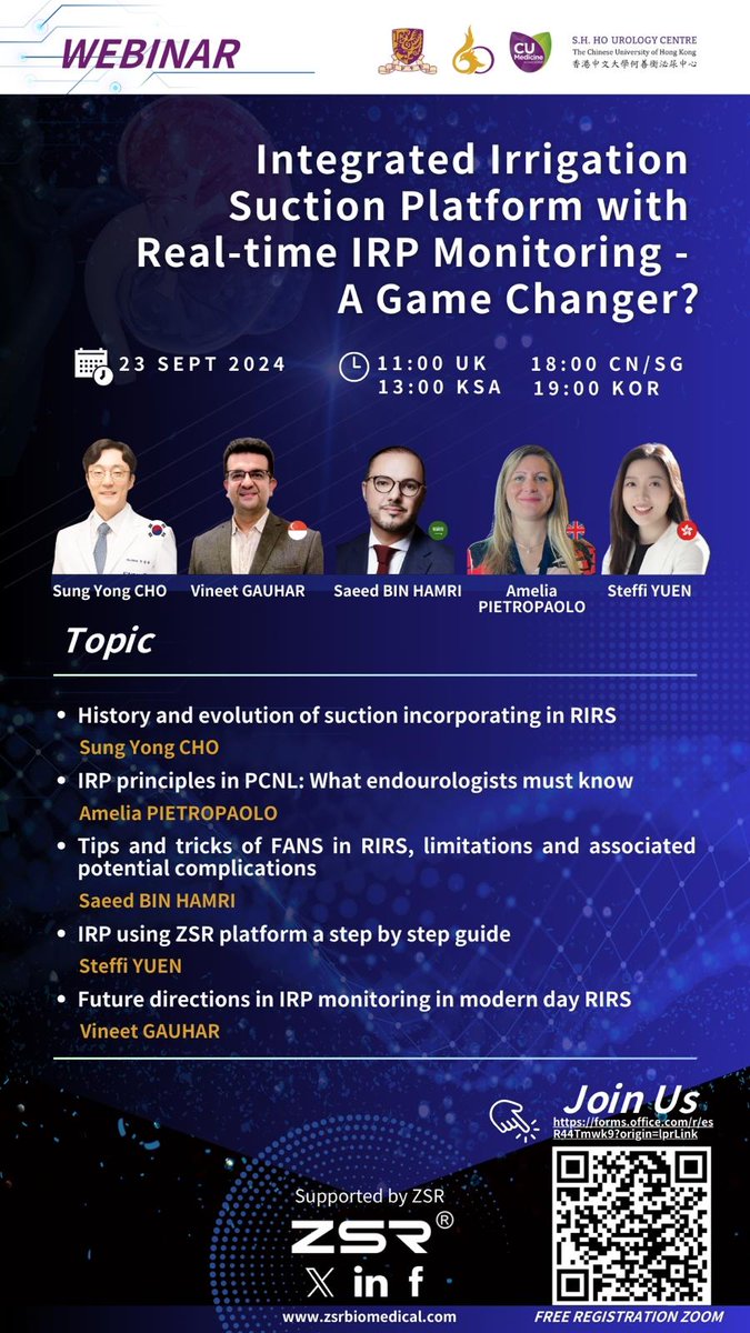 DrG (@docgauhar) on Twitter photo As #RIRS with suction aspiration gains momentum we must learn to manage IRP. Join us to know why/ how & what technology is NEEDED.
<a href="/kmoretry/">Sung Yong CHO</a> <a href="/Endo_Sec_Eua/">Endourology section of Egy urological Association</a> <a href="/Endo_Society/">Endourological Society</a> <a href="/YAUEndourology/">YAU ENDOUROLOGY</a> <a href="/filialendouro/">Filial de Endourología Chile - SCHU</a> #UroSoMe <a href="/SoURPUA/">Polish Section of Urology Residents</a> <a href="/ResidentesAEU/">RAEU - Spanish Urology Residents Working Group</a> As #RIRS with suction aspiration gains momentum we must learn to manage IRP. Join us to know why/ how & what technology is NEEDED.
<a href="/kmoretry/">Sung Yong CHO</a> <a href="/Endo_Sec_Eua/">Endourology section of Egy urological Association</a> <a href="/Endo_Society/">Endourological Society</a> <a href="/YAUEndourology/">YAU ENDOUROLOGY</a> <a href="/filialendouro/">Filial de Endourología Chile - SCHU</a> #UroSoMe <a href="/SoURPUA/">Polish Section of Urology Residents</a> <a href="/ResidentesAEU/">RAEU - Spanish Urology Residents Working Group</a>