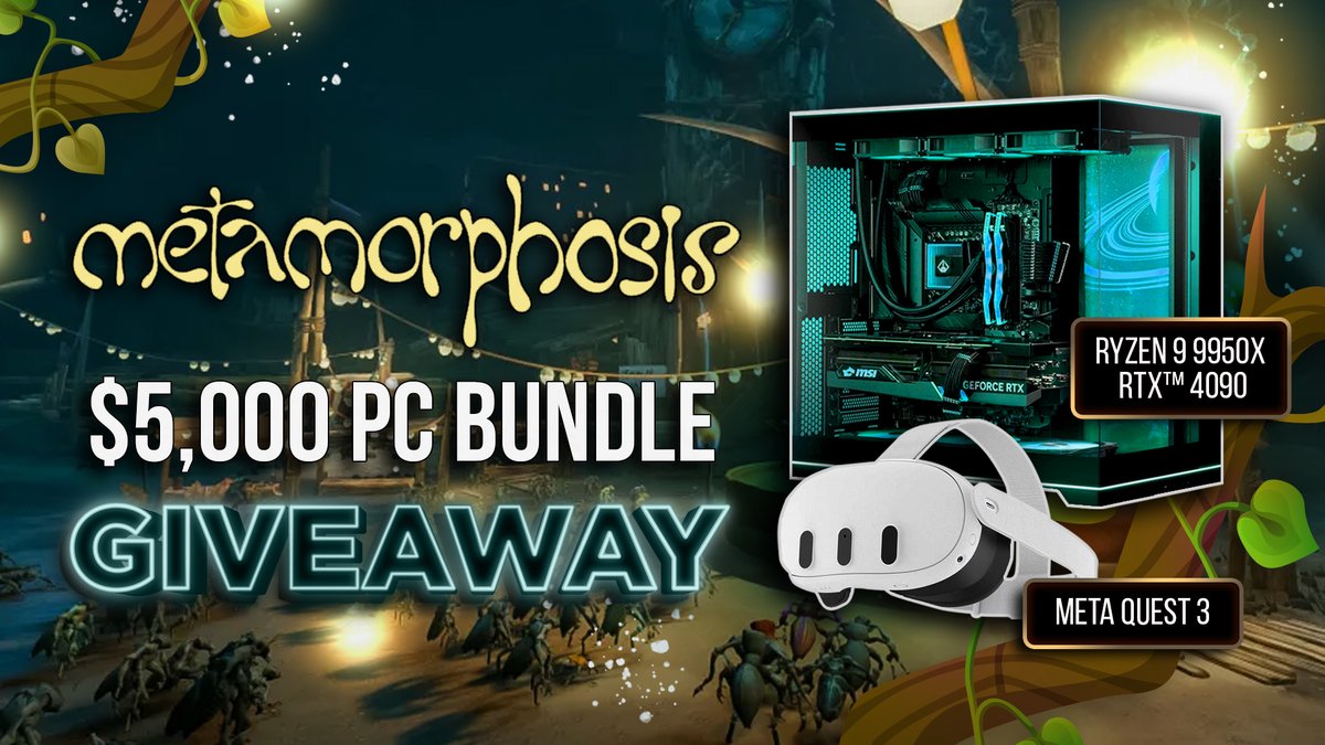 $5,000 Gaming PC Bundle Giveaway!

To enter, perform these tasks via the link below:

🔁  Retweet + Like        

✅  Follow <a href="/metamorphvr_/">Metamorphosis</a> + <a href="/VastGG/">Vast</a>

Enter Here: tinyurl.com/Vast-Metamorph