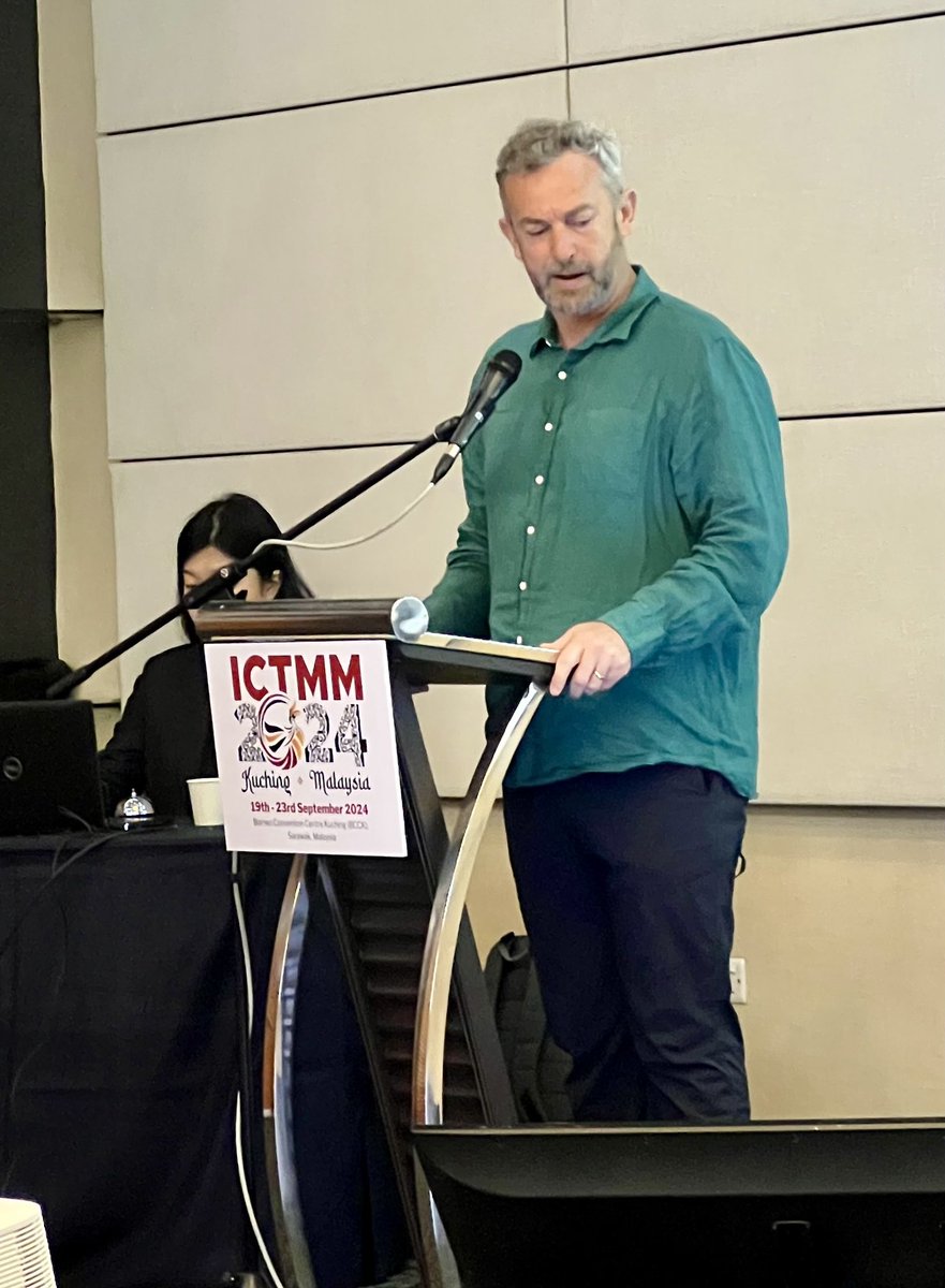 ⁦<a href="/sturalph/">Stuart Ralph</a>⁩ explains why doxycycline protects you from malaria at the International Conference of Tropical Medicine &amp; Malaria in Sarawak, Borneo