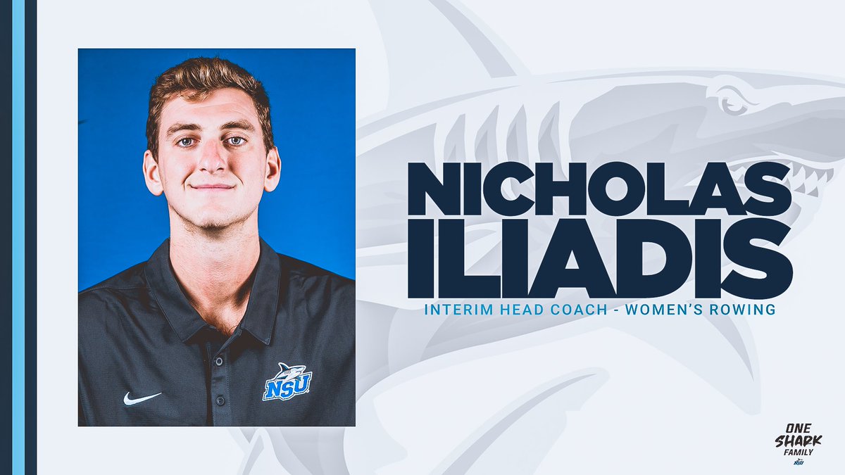 nsu_wrowing's tweet photo. Nicholas Iliadis Named Interim Head Rowing Coach 

🔗 https://t.co/sIL3cAb8sA

#HungryForMore // #SharkCounty https://t.co/ZkTL9SZ9yJ