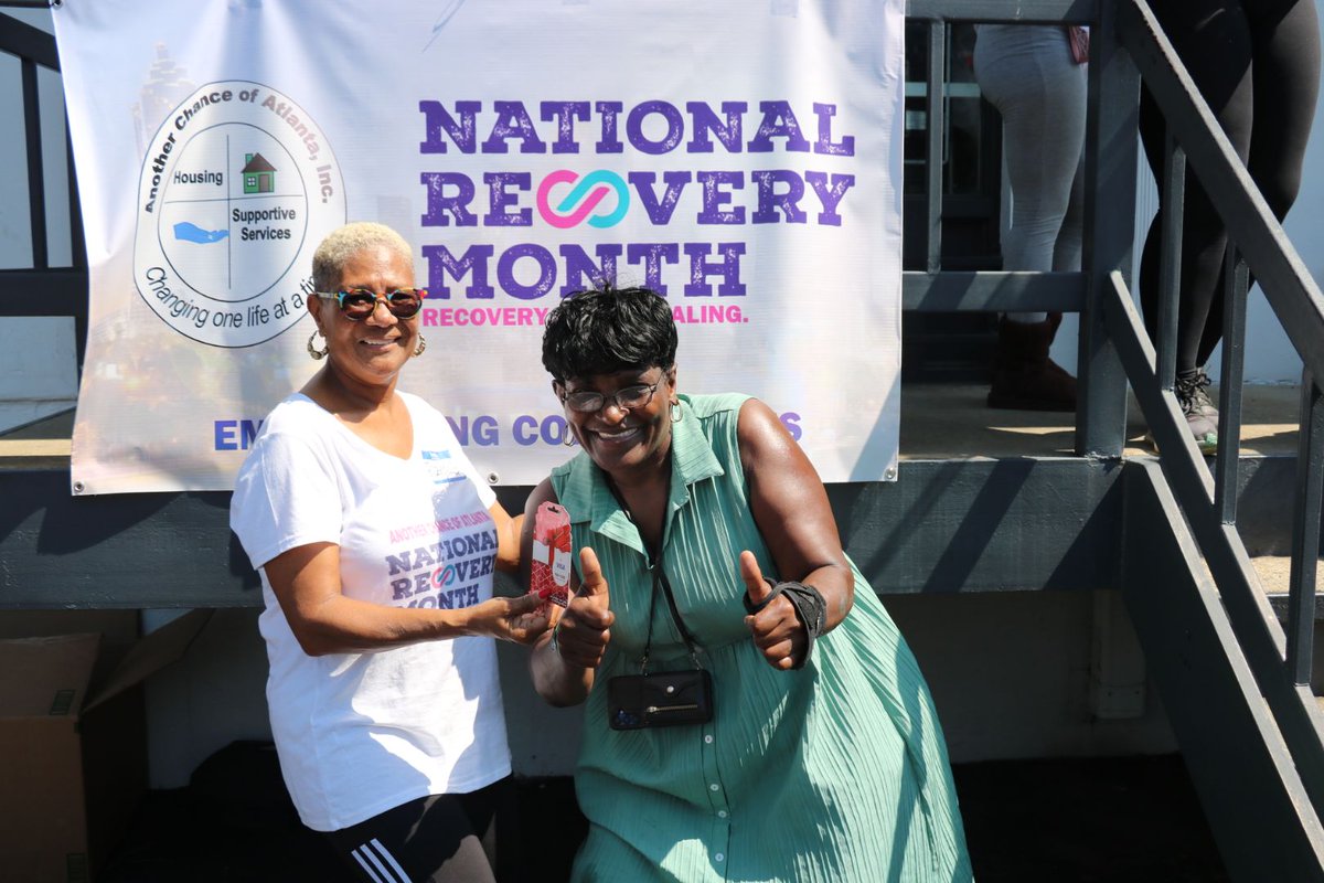 rozellg18's tweet photo. #NationalRecoveryMonth #anotherchanceofatlanta #communitymatters #georgiacouncilforaddiction #RecoveryIsPossible #dbhdd #atlantacares #atlanta #good360 #nike #thankyou https://t.co/V2TinLseaj