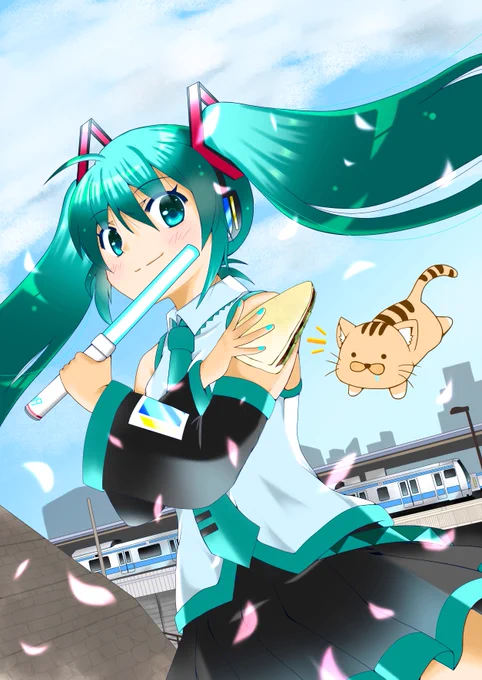 応援イラストです。「がんばれ!MIKU KAISEI」!!!#MIKUKAISEI2024 #MIKUKAISEI#初音ミク 