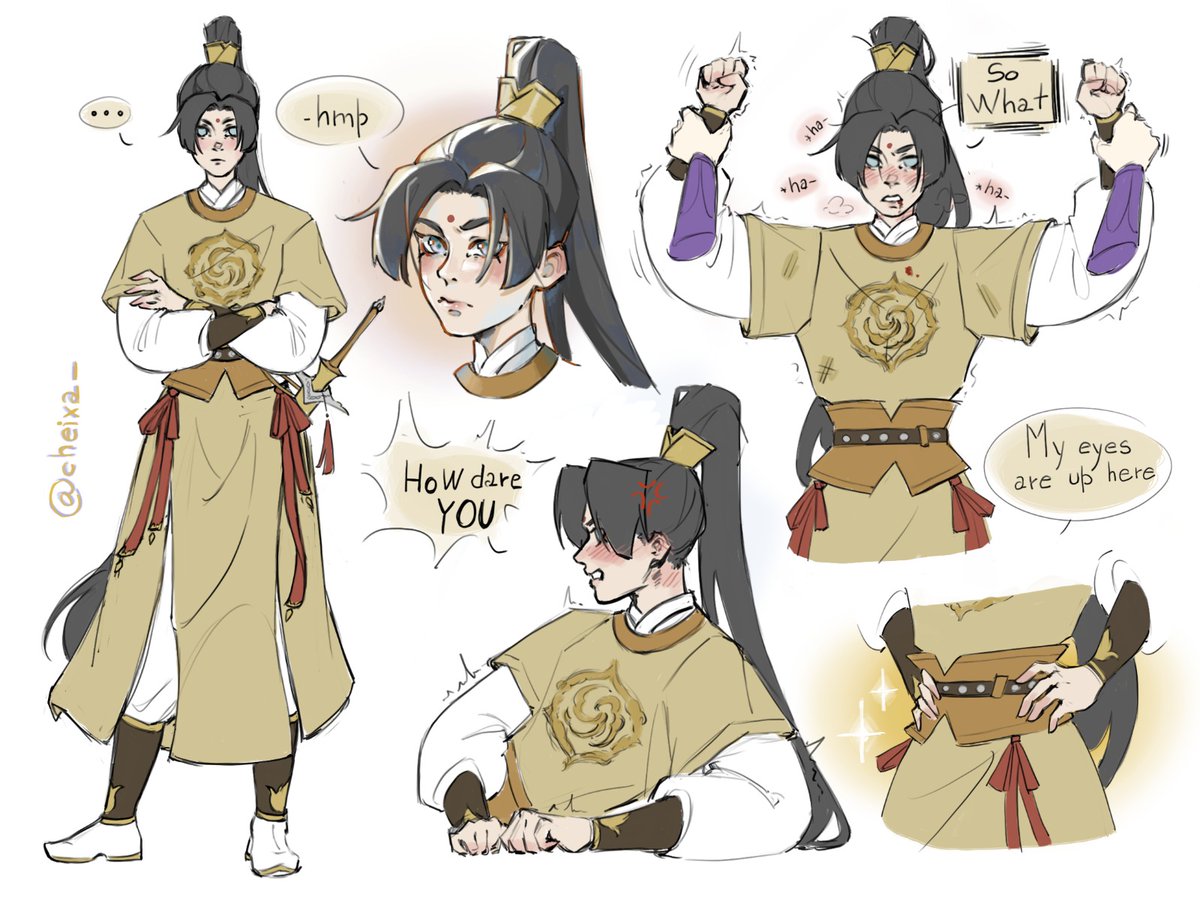 #jiangcheng #MDZS 
Jin Wanyim is here 💛💜 I'm going to have to draw him with the three puppies, I can't take it 😖 He looks so much like Jin Ling he's so cute 😭