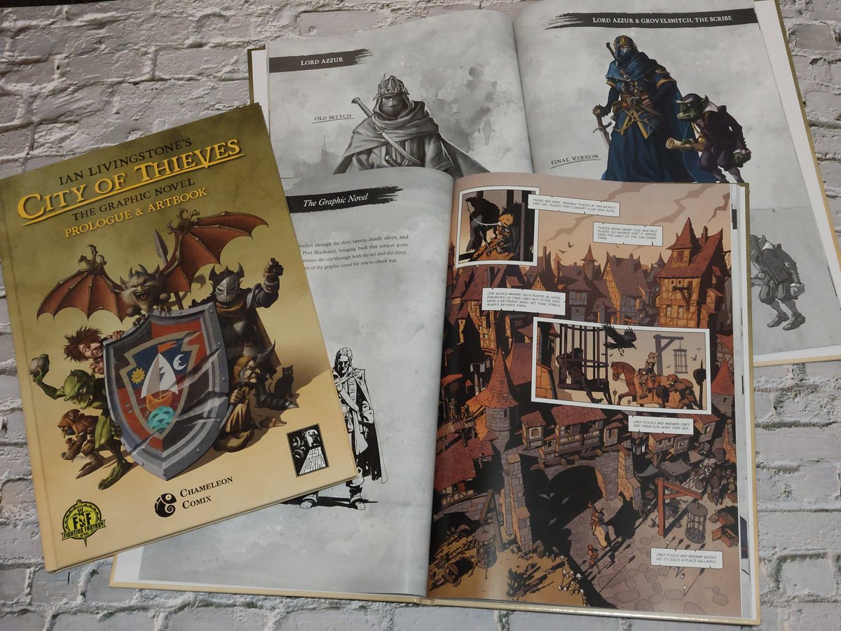 ChameleonComix's tweet photo. The 40-page City of Thieves - The Graphic Novel: Prologue &amp; Artbook drawn by Krisztián Balla is available for purchase from Chameleon Comix webshop.

Unfortunately the PayPal payment doesn't always work, but we are working on fixing it.

#cityofthieves

https://t.co/HhvUSFuaL9 https://t.co/4tIXBRxXPJ