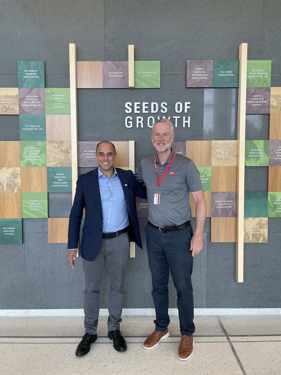 Thanks to <a href="/adrianpercy/">Adrian Percy</a>  for hosting me this week <a href="/NC_PSI/">N.C. Plant Sciences Initiative</a>. This is a great example of applied research driven by the practical needs of the regional growers. North Carolina state ranks among the top in agricultural production. @NIAB