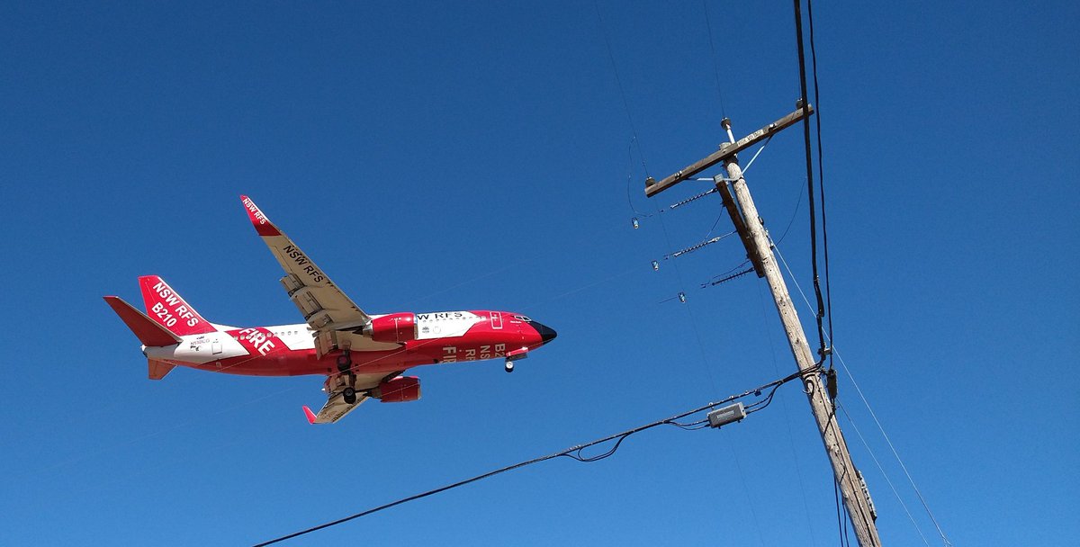 .<a href="/NSWRFS/">NSW RFS</a> Thank you for sharing the Marie Bashir tanker with us in California! Seen here landing at KSTS Sonoma County Airport in Santa Rosa, California to refill between drops on the Boyles Fire.