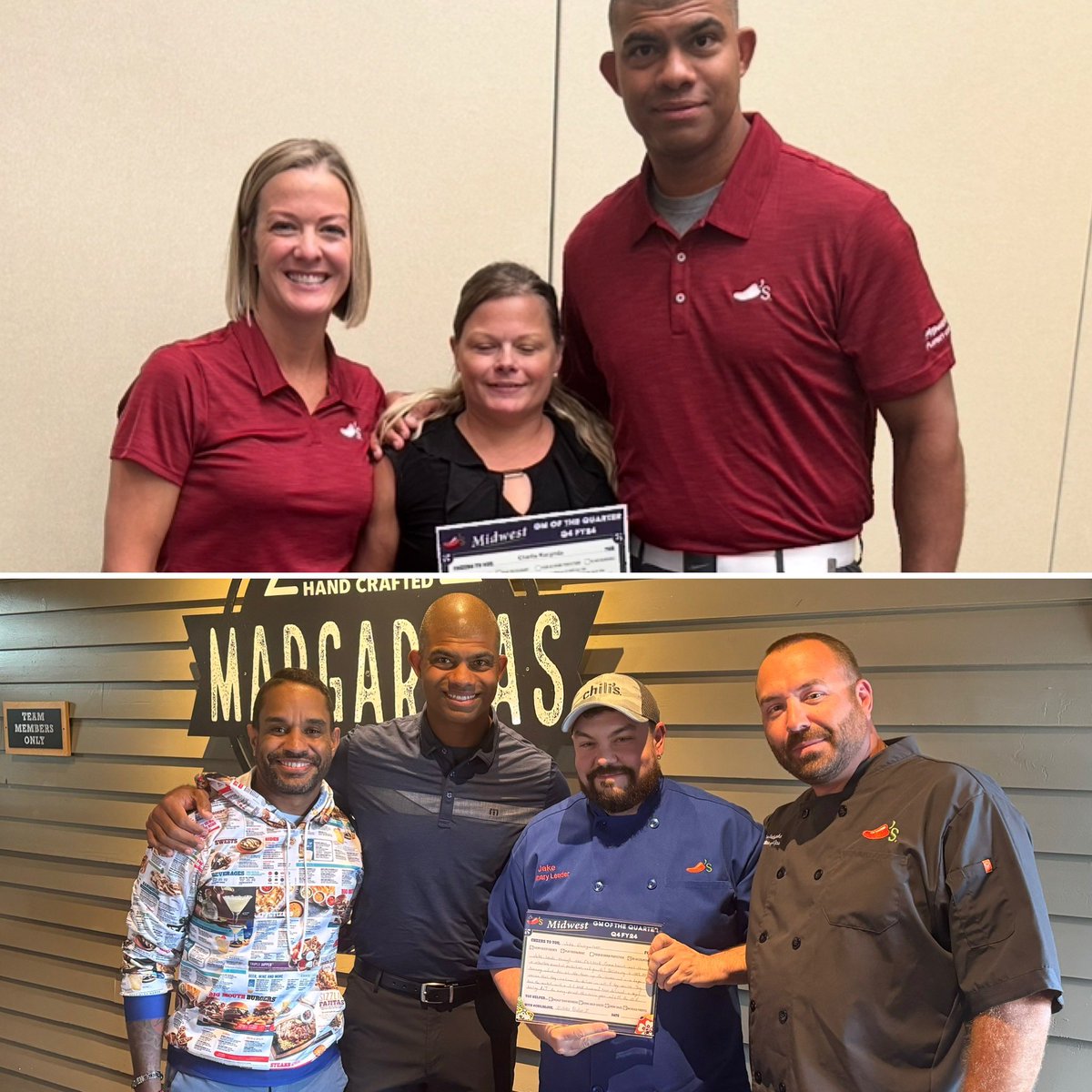 Lyn Jones (@lynaj4) on Twitter photo Congratulations to Charlie and Jake, the Midwest GM and Manager of the Quarter from New Lenox & Appleton Chili’s! Outstanding work!! <a href="/NicholasBPaxton/">Nicholas Paxton</a> <a href="/dougcomings/">doug comings</a> <a href="/train3rgirl/">Kimberly Harding</a> <a href="/Kim_Mohr1/">Kim Mohr</a> <a href="/RJablonske/">Ron Jablonske</a> @charlesmk1801 Congratulations to Charlie and Jake, the Midwest GM and Manager of the Quarter from New Lenox & Appleton Chili’s! Outstanding work!! <a href="/NicholasBPaxton/">Nicholas Paxton</a> <a href="/dougcomings/">doug comings</a> <a href="/train3rgirl/">Kimberly Harding</a> <a href="/Kim_Mohr1/">Kim Mohr</a> <a href="/RJablonske/">Ron Jablonske</a> @charlesmk1801
