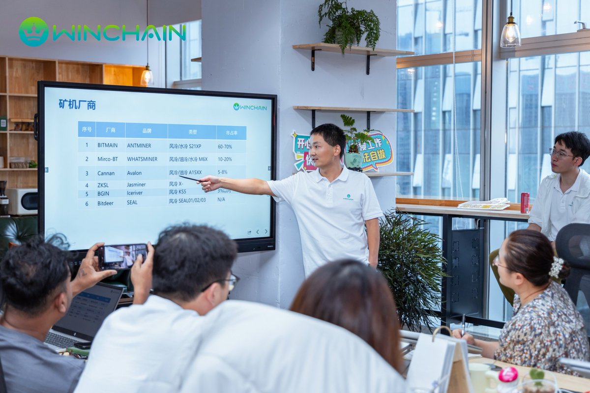 WinchainGroup's tweet photo. Winchain Weekly Update🔔

Last Friday, we had the pleasure of hearing from George Duan, co-founder of @_Green_Hash , who shared insights on Cryptocurrency and Mining based on Blockchain Technology. During his two-hour talk, he explained the development of the crypto mining industry and its business structure, giving the team a deeper understanding of each step involved, from the initial pre-sales stage to the operational phase. This has inspired personal reflections and insights into the emerging industry we are now part of.

We'll continue to hold weekly sharing sessions to exchange the latest industry news and ideas. Thanks to George for preparing this wonderful presentation, and we look forward to our debate this Friday!

#WinchainUpdate #WeeklySharing #TeamInsights #BlockchainTechnology #CryptoMining