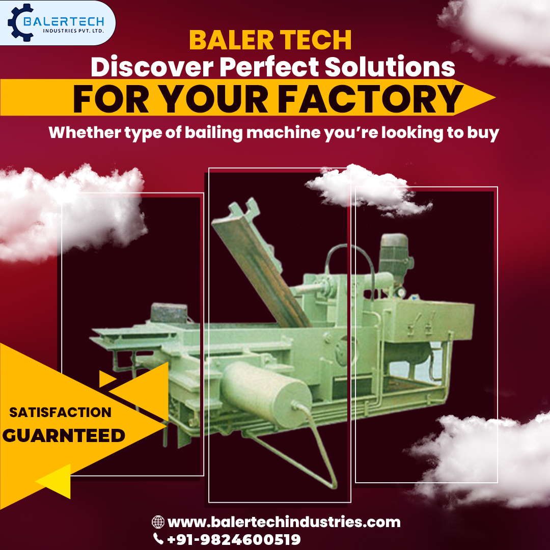Balertech's tweet image. Find the perfect solution for your factory with 𝐁𝐚𝐥𝐞𝐫𝐭𝐞𝐜𝐡 𝐈𝐧𝐝𝐮𝐬𝐭𝐫𝐢𝐞𝐬! 🚀 Explore our range of 𝐛𝐚𝐥𝐢𝐧𝐠 𝐦𝐚𝐜𝐡𝐢𝐧𝐞𝐬and get a 💯% satisfaction guarantee! 🎉

📲 : +91-9824600519
🌐 : balertechindustries.com

#balertech #balingmachines #factorysolutions