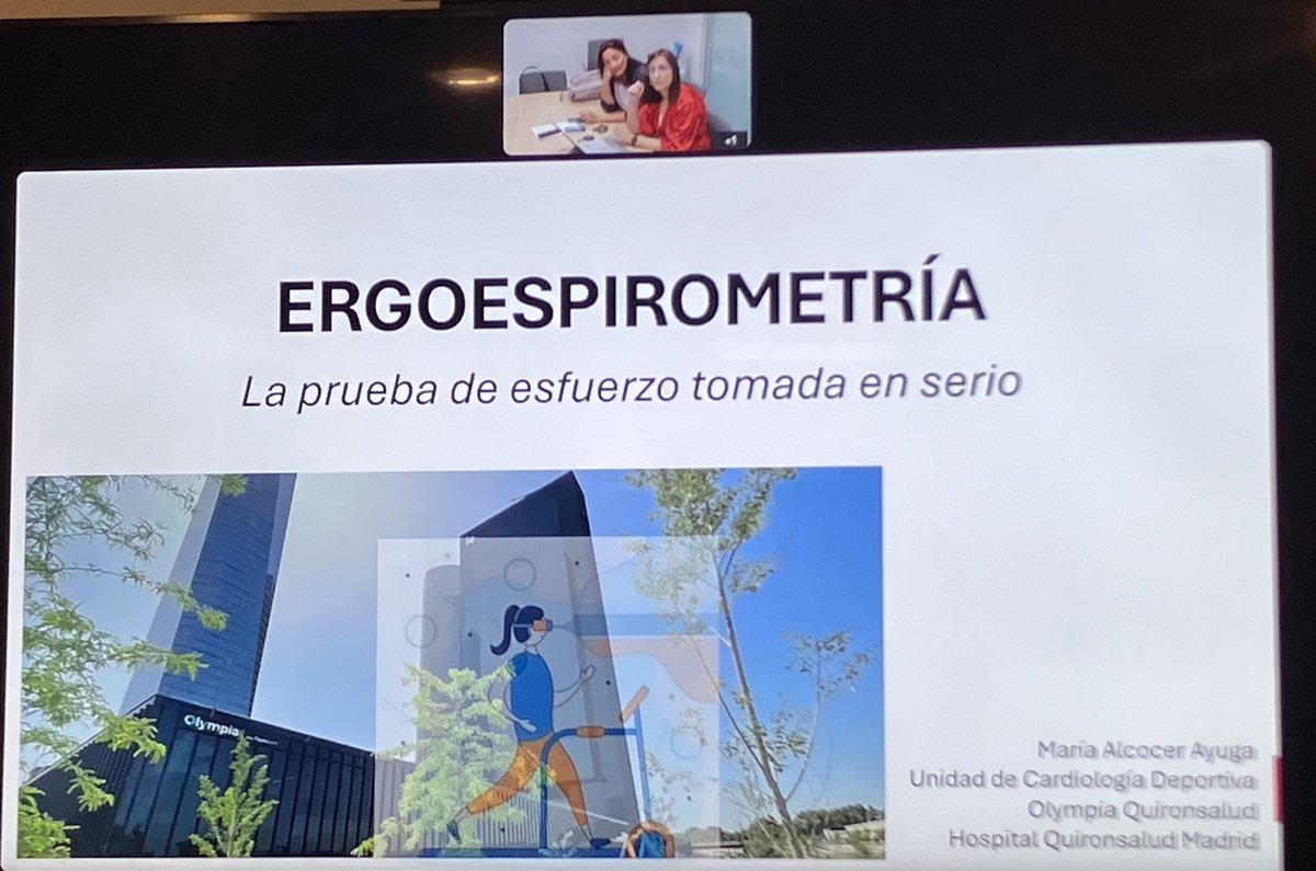 Adolfo Fontenla (@adolfofontenla) on Twitter photo Inauguramos nuestro curso académico en <a href="/CardioQuironMad/">CardioQuironMadrid</a> 🤓
Hoy <a href="/Maalayu/">María Alcocer</a> nos habla del papel de la ergoespirometría desde <a href="/Olympia_GrupoQS/">Olympia-Grupo Quirónsalud</a> Inauguramos nuestro curso académico en <a href="/CardioQuironMad/">CardioQuironMadrid</a> 🤓
Hoy <a href="/Maalayu/">María Alcocer</a> nos habla del papel de la ergoespirometría desde <a href="/Olympia_GrupoQS/">Olympia-Grupo Quirónsalud</a>