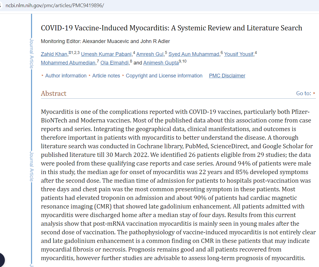 HealthScholarIN's tweet image. Heart inflammation (#myocarditis) a mRNA COVID-19 #vaccineSideEffects side effect of vaccines, though the process is yet to be cleared. 
However, this recent paper claims that proper interval between two doses could have reduced the risk by a factor 4.  
But why were politicians