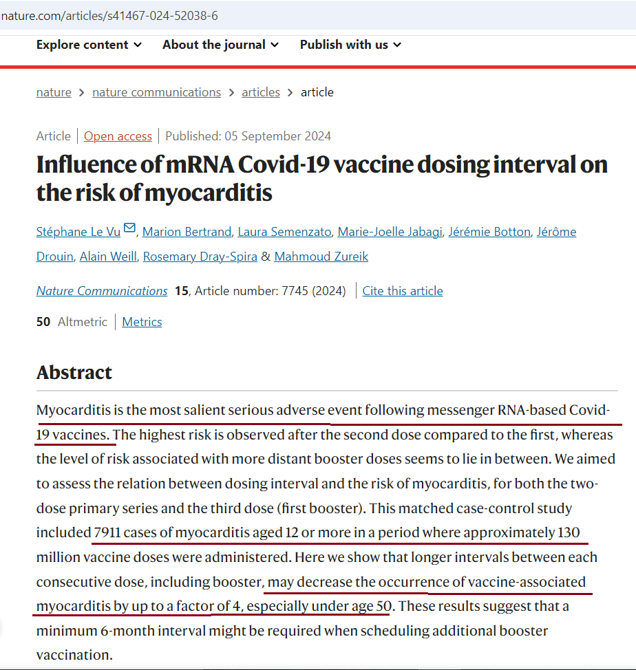 HealthScholarIN's tweet image. Heart inflammation (#myocarditis) a mRNA COVID-19 #vaccineSideEffects side effect of vaccines, though the process is yet to be cleared. 
However, this recent paper claims that proper interval between two doses could have reduced the risk by a factor 4.  
But why were politicians
