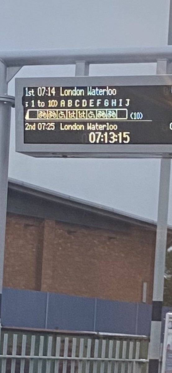 Compass_Master's tweet photo. @SW_Help any reason you can’t get the formation information right, I can run up and down the platform, disabled are less able to do this. The train I am on has 1st at carriage 1 - not as shown on your information screen. https://t.co/HYUDWD7LdT