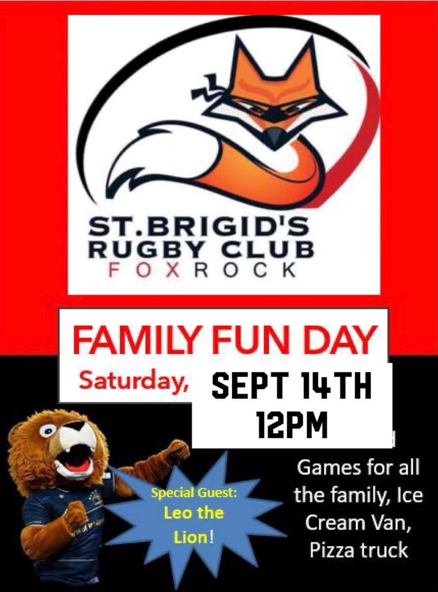 Join us this Saturday for the Family Fun Day at 12 - with a special guest in Leo the Lion !