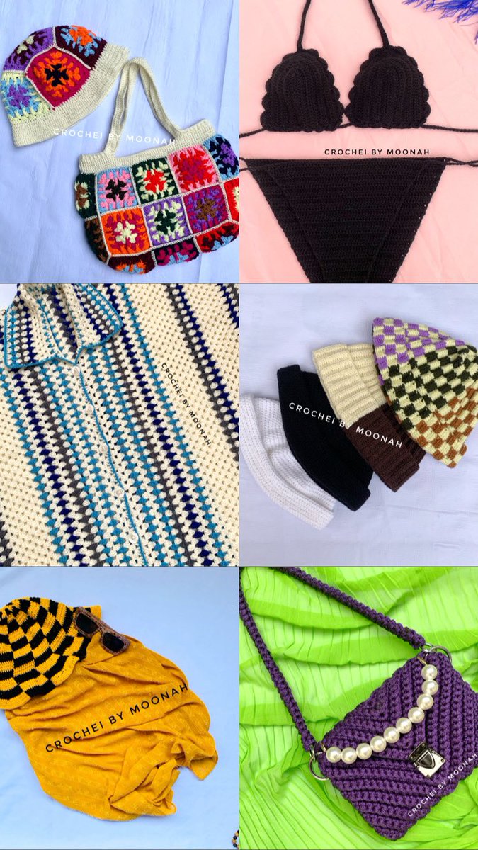 chef_moonah's tweet image. I’m Maimunah of Crochei By Moonah, a crochet artist that makes unique crochet pieces that can’t go out of style and make you stand out.
These pieces are of very good quality and can lasts a long time if maintained properly.
Kindly repost, patronize and refer us.
Thank you❤️