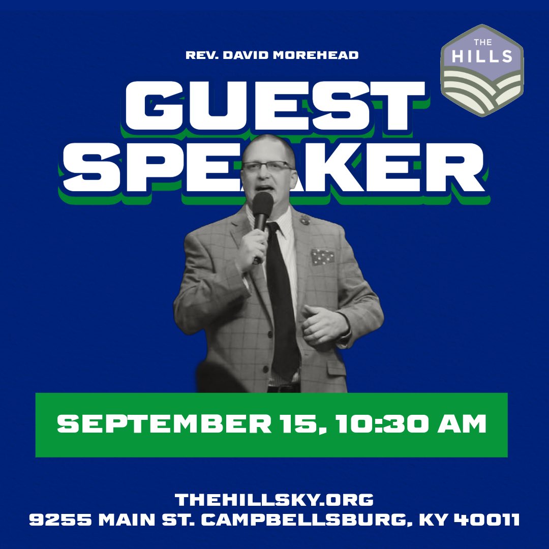 TheHillsKy's tweet photo. Sunday, September 15, 10:30 AM

THE Rev. David Morehead 😎 https://t.co/dIotFjXIgn