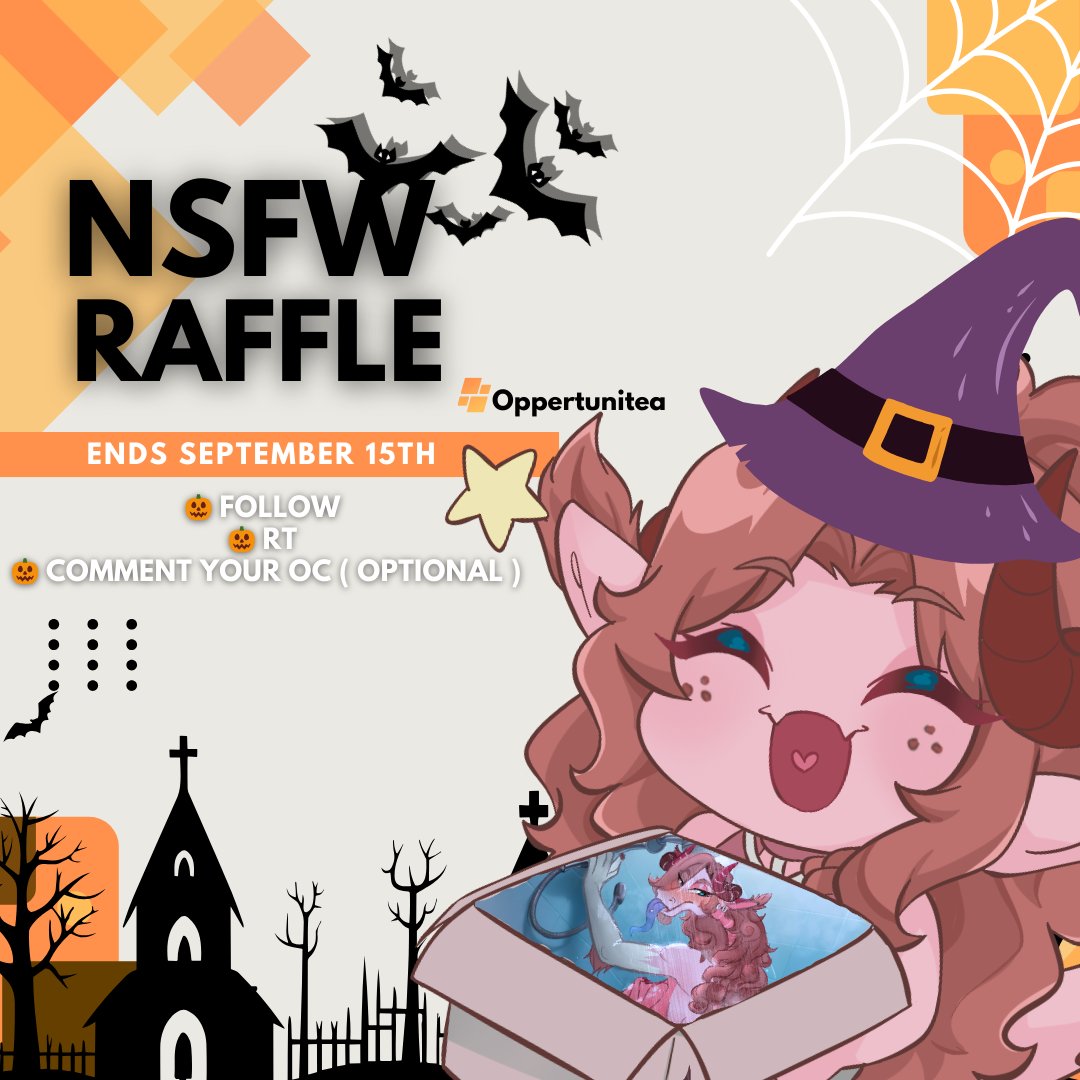 🎃NSFW Anthro/Feral Raffle: Halloween's Boo! 🕯️

I will be giving away 1 full body YCH, if we reach 300 likes I will pick 2 Winners.

Rules more info down below 🔻

Goodluck! 🍬🍬
