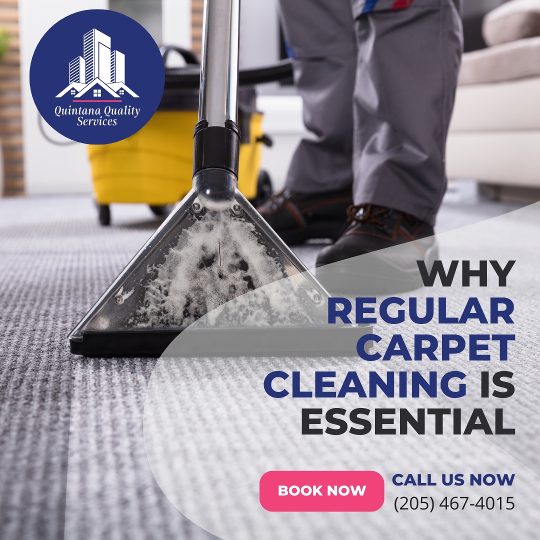 QuintanaQuality's tweet image. 🧼✨ Why Regular Carpet Cleaning Matters ✨🧼
Keep your office clean and healthy with professional carpet cleaning! Regular cleaning improves air quality, boosts appearance, and extends carpet life.
📞 Call (205) 467-4015!
#CarpetCare #OfficeClean #CleanWorkspaces #OfficeHygiene