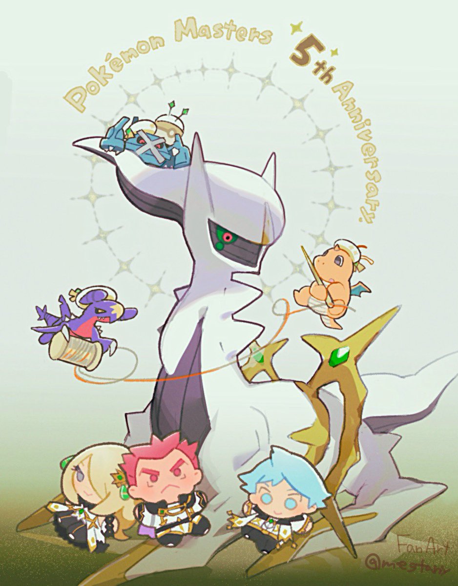 megtany's tweet photo. 遅くなっちゃったけど
おめでとうございますFan Art❗️
#ポケマスEX #ポケマス5周年 https://t.co/jdWb7nmjBv