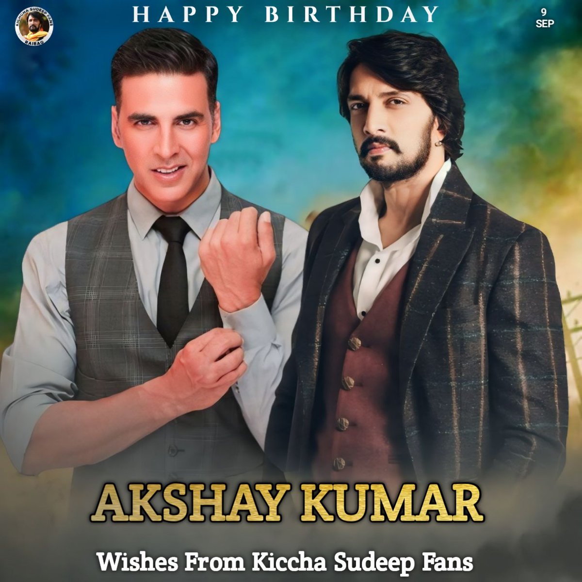 KSFR_Official's tweet photo. Happiest Birthday to one of the biggest stars of Bollywood @akshaykumar sir ❤ on behalf of Sandalwood's biggest super star Baadshah @KicchaSudeep Boss Fans🤝

Best wishes for your upcoming film sir🔥🔥

#HappyBirthdayAkshayKumar 
#HBDAkshayKumar #MaxTheMovie https://t.co/bQrcAIHCQj