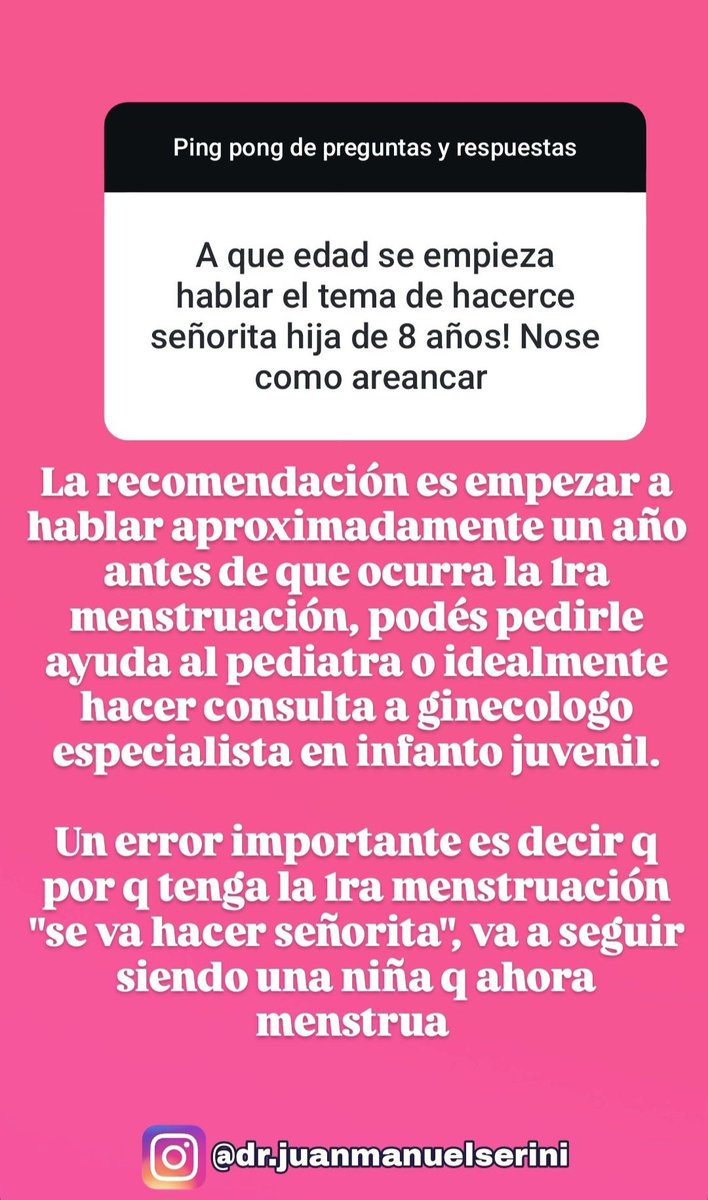 ¿Que opinan de decir que una niña se hace  señorita como forma de expresar que tuvo su 1ra menstruación?