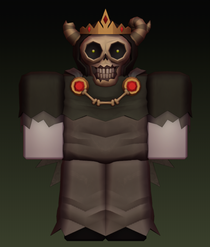 Ore_Chainsaw's tweet photo. The Lich textured R6 rig
- - - - - - - - - - - -     
Finally put the head I made earlier to good use #adventuretime #RobloxDev #Blender #Blender3D https://t.co/kdkkzNQSq8