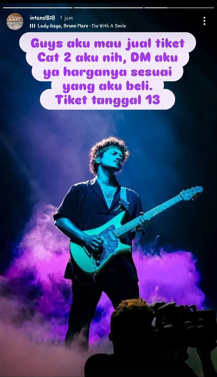 ekambull's tweet photo. Yang belum punya tiket bruno temen ada yang jual nih Section CAT 2 ada 2 tiket 
DM yaa kalau mau nanti dibantu sampe tiket fisik nya https://t.co/TEzAX1YVFF