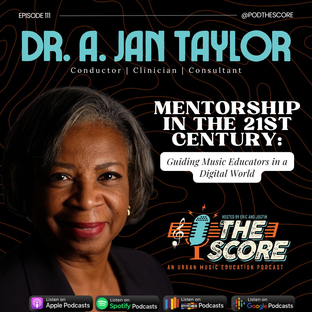 The Score Podcast (@podthescore) on Twitter photo ๐ฅNew Episode Alert on The Score Podcast!๐ฅ
๐ Episode 111: Dr. A. Jan Taylor- Mentorship in the 21st Century: Guiding Music Educators in a Digital World
โถ๏ธ Listen Now: linktr.ee/thescorepodcast
๐ Stay Connected: Follow us <a href="/podthescore/">The Score Podcast</a> for updates and more insights.
#MusicEd ๐ฅNew Episode Alert on The Score Podcast!๐ฅ
๐ Episode 111: Dr. A. Jan Taylor- Mentorship in the 21st Century: Guiding Music Educators in a Digital World
โถ๏ธ Listen Now: linktr.ee/thescorepodcast
๐ Stay Connected: Follow us <a href="/podthescore/">The Score Podcast</a> for updates and more insights.
#MusicEd