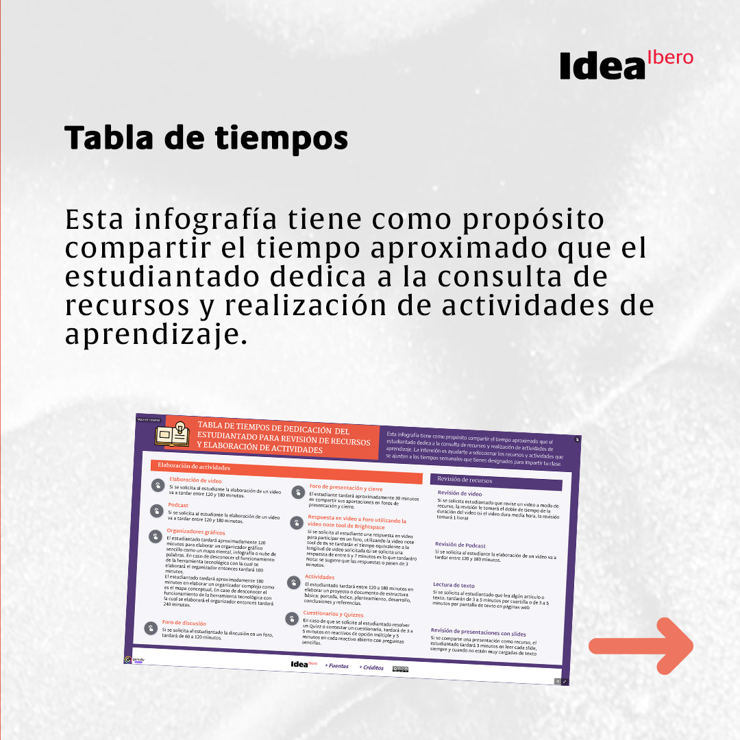 Te invitamos a consultar los recursos que desarrollamos para ti sobre planeación didáctica: idea.ibero.mx