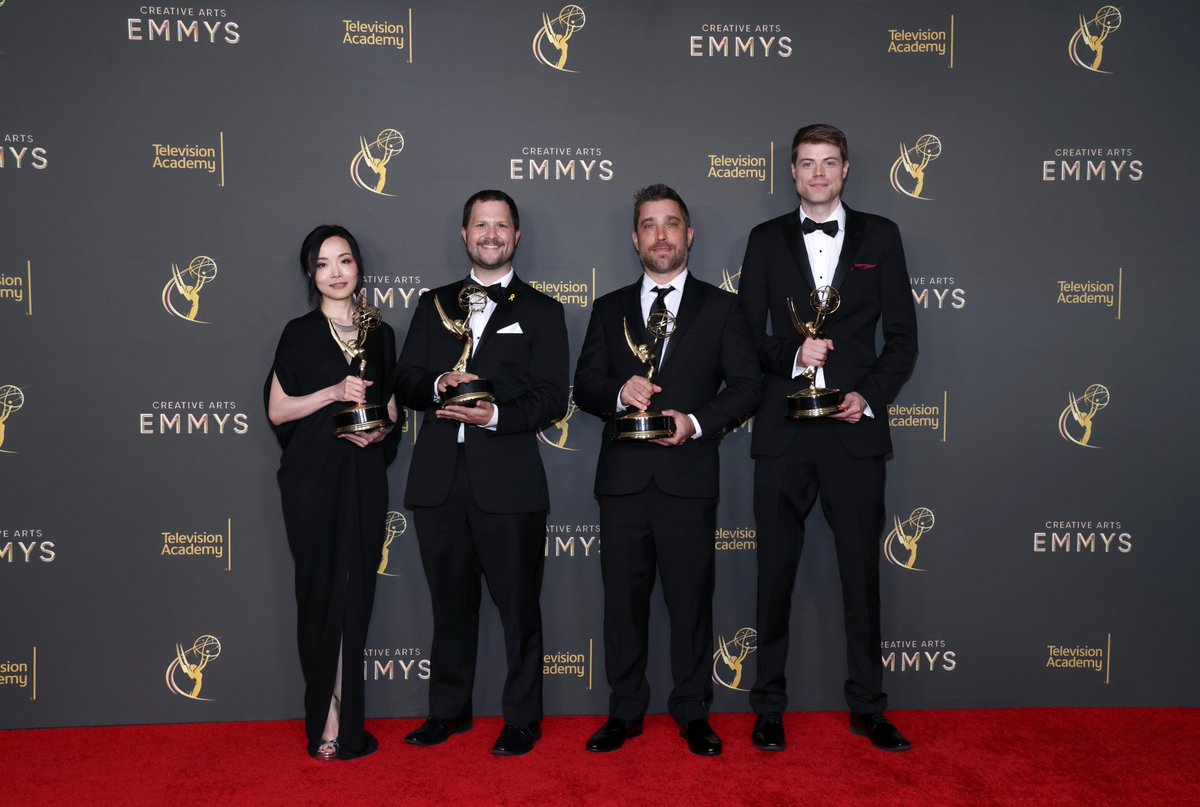 TelevisionAcad's tweet photo. .@shogunfx was on fire tonight at the 76th Creative Arts #Emmys! 🔥 #76thEmmys #TelevisionAcademy https://t.co/rB2xtIJVeu